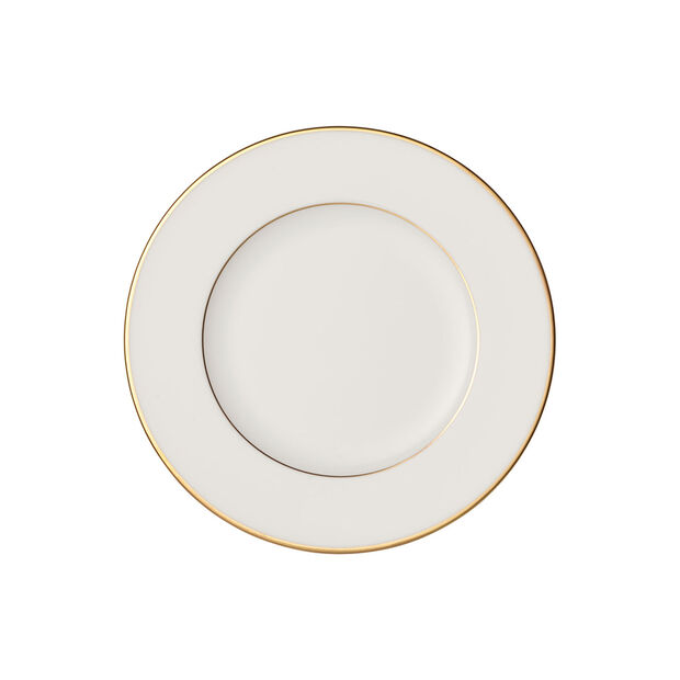 Anmut Gold Bread and Butter Plates Set of 6 - Elegant Dinnerware for Breakfast, Brunch, and Formal Dining