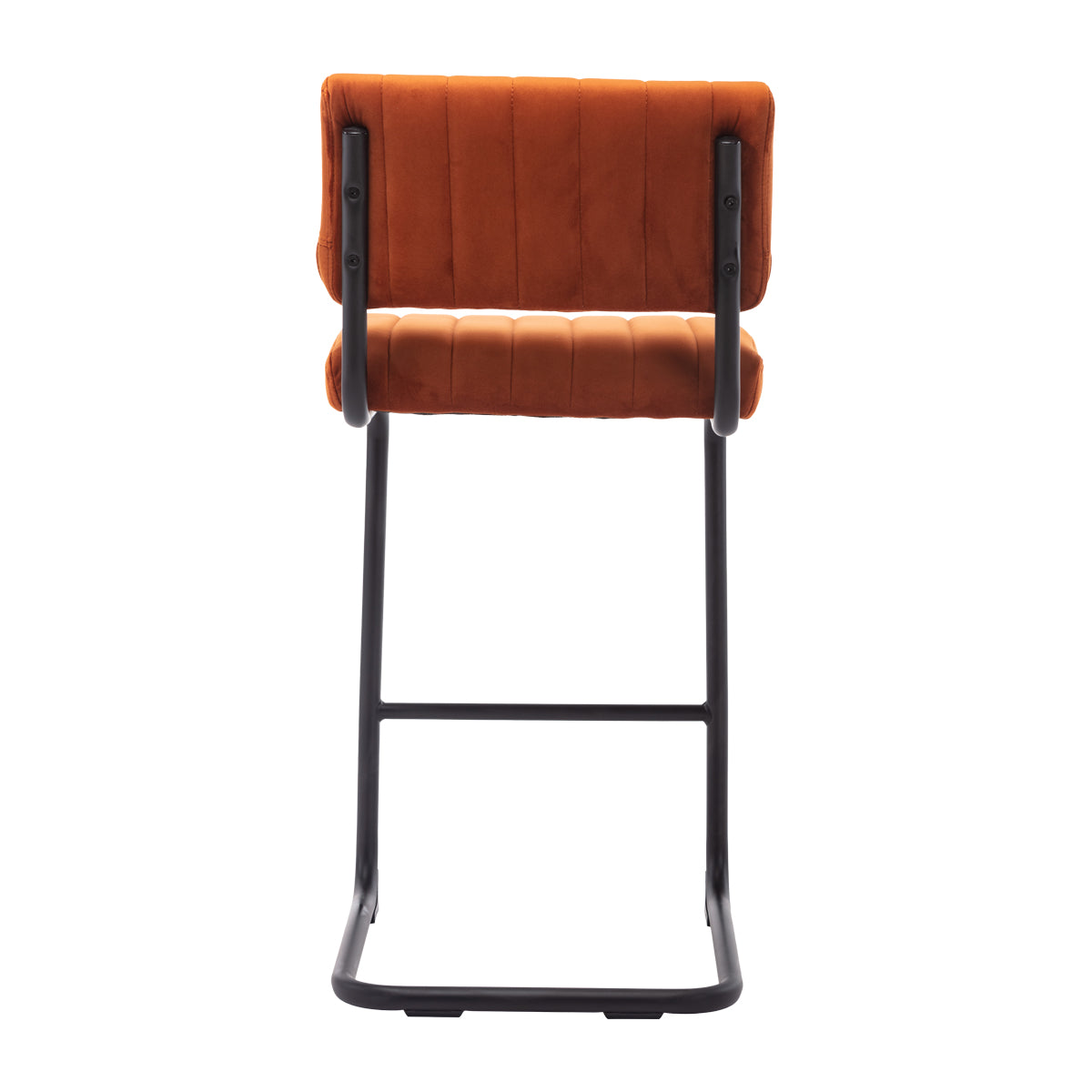 Luxury Blake Velvet Bar Stool - Modern Kitchen Island & Counter Height Stool with Padded Seat - Perfect for Home, Cafe & Restaurant Decor
