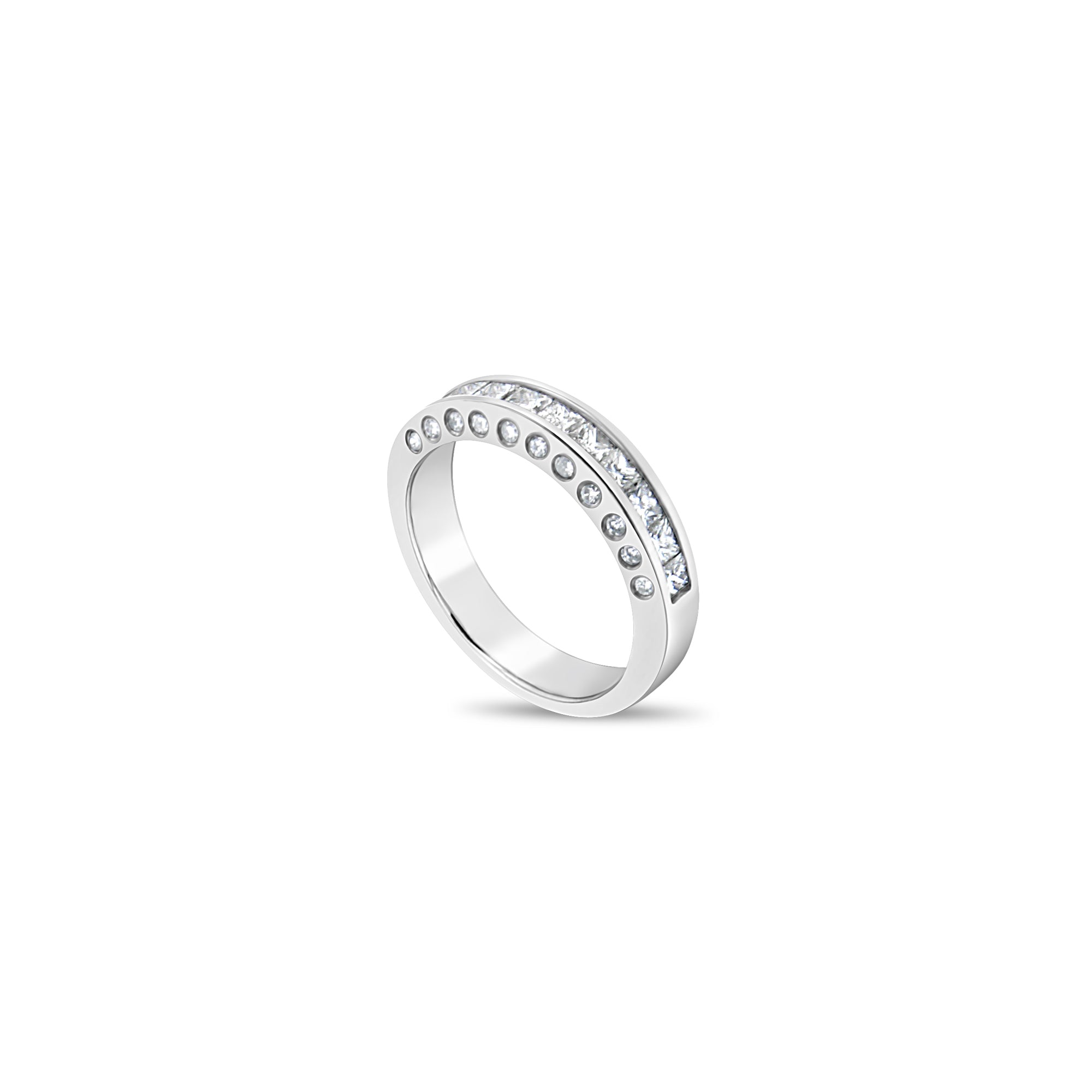 1 Carat Princess Cut Diamond Ring - 14K White Gold Wedding Band for Women, Perfect for Engagement, Anniversary & Special Occasions