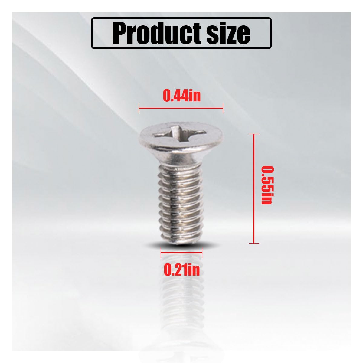 8-Pack Stainless Steel Brake Rotor Screws Kit - Compatible with Honda, Acura, Hyundai, Kia - Front & Rear Wheel Installation