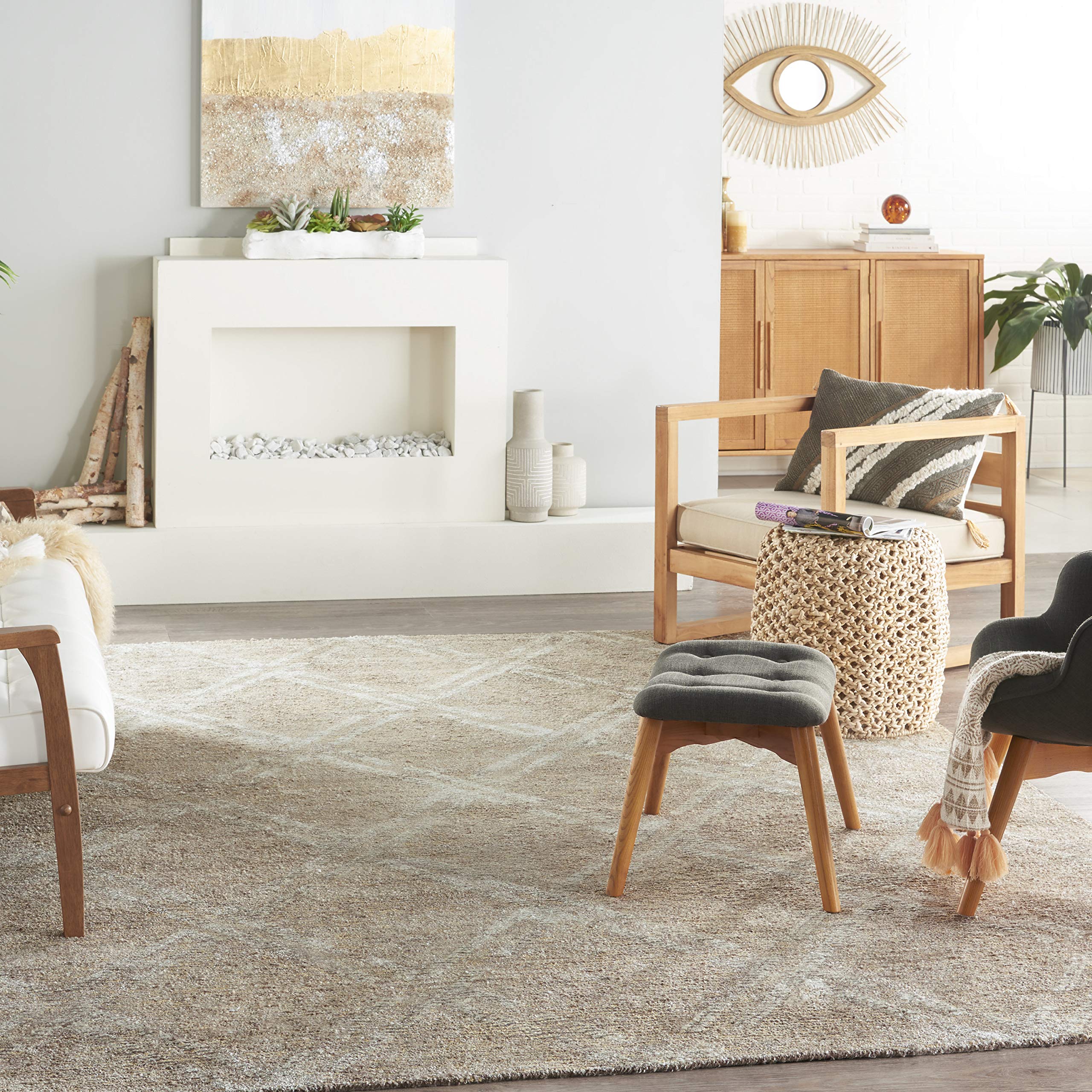 Nourison Venosa Modern Taupe 7'9