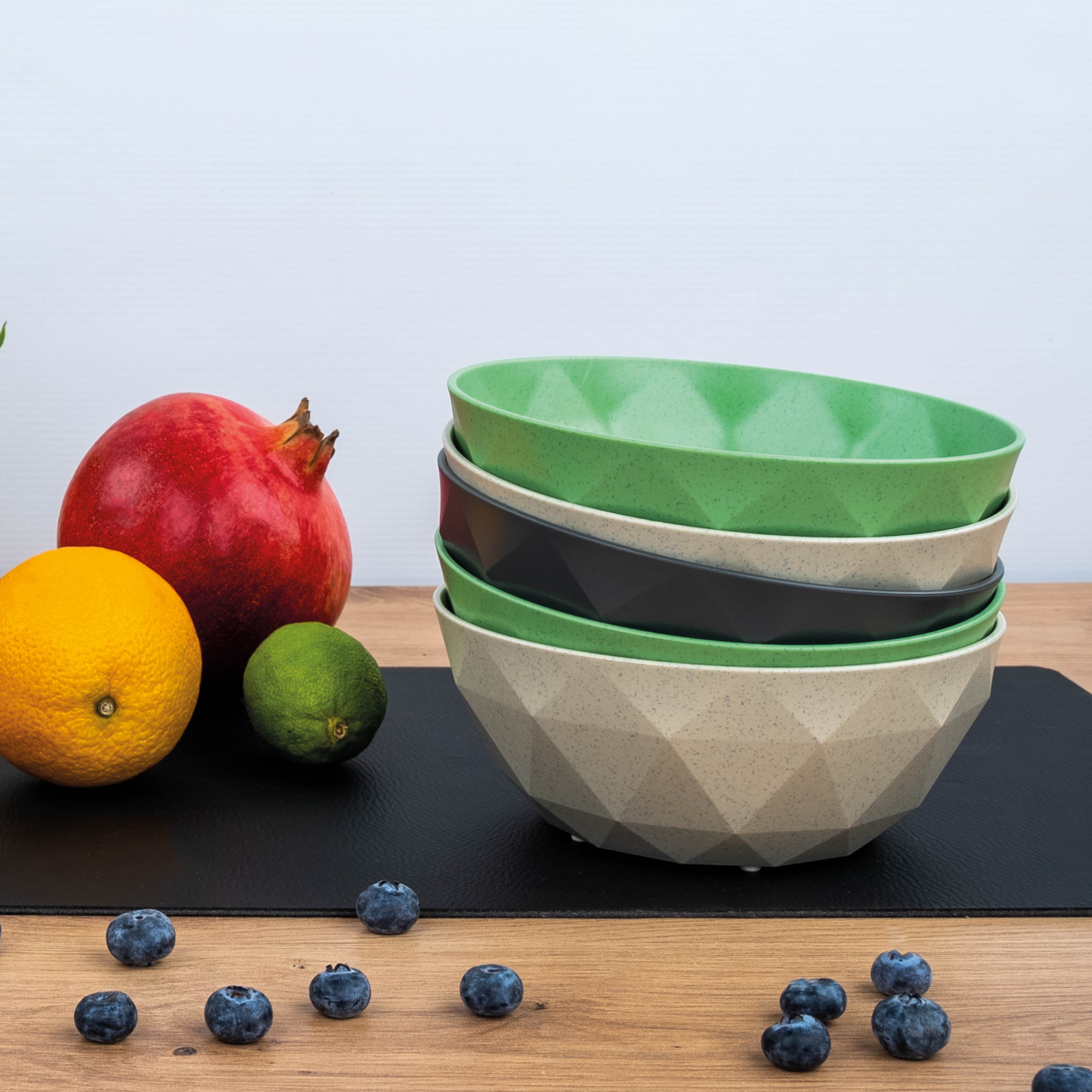 Green Plastic Magnetic Bowls - 16cm Set for Kitchen, Office & Craft Organization | Strong Hold for Fridge, Whiteboard & Metal Surfaces