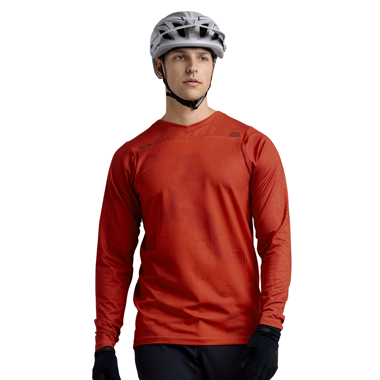 Skyline Chill Jersey Scattered Fire Orange - Lightweight Breathable Basketball Shirt for Men - Perfect for Streetball, Gym Workouts & Casual Wear