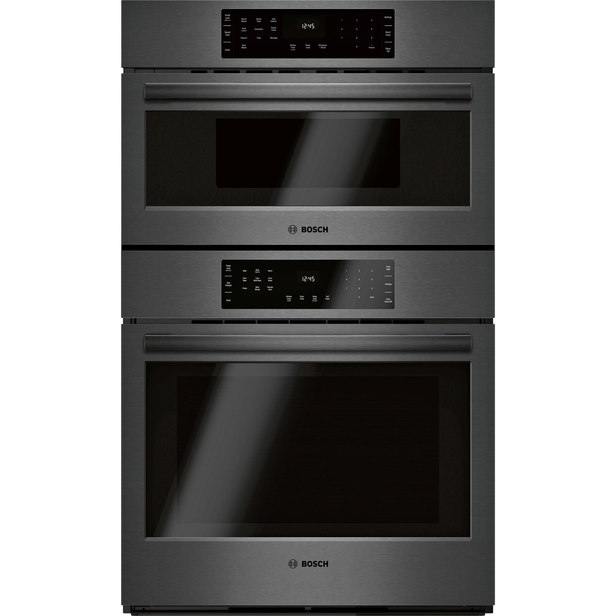 Bosch 30 Inch Stainless Steel Microwave and Wall Oven Combo (HBL8743UC) - Perfect for Modern Kitchens and Home Cooking