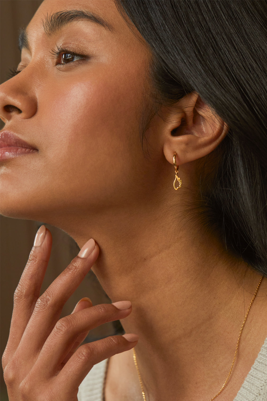 Angel Wings Drop Hoop Earrings - Elegant Dangle Earrings for Women | Perfect for Parties, Weddings & Special Occasions