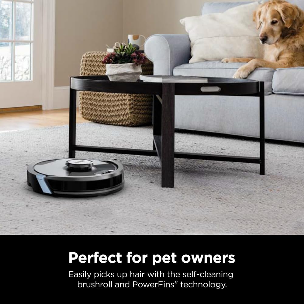 SHARK RV2620WD AI Ultra Robot Vacuum and Mop with Matrix Clean Navigation | CleanEdge Technology | Pet Hair, Carpets & Hard Floors | Alexa Compatible | Black/Mocha | Ideal for Home Cleaning & Smart Home Integration