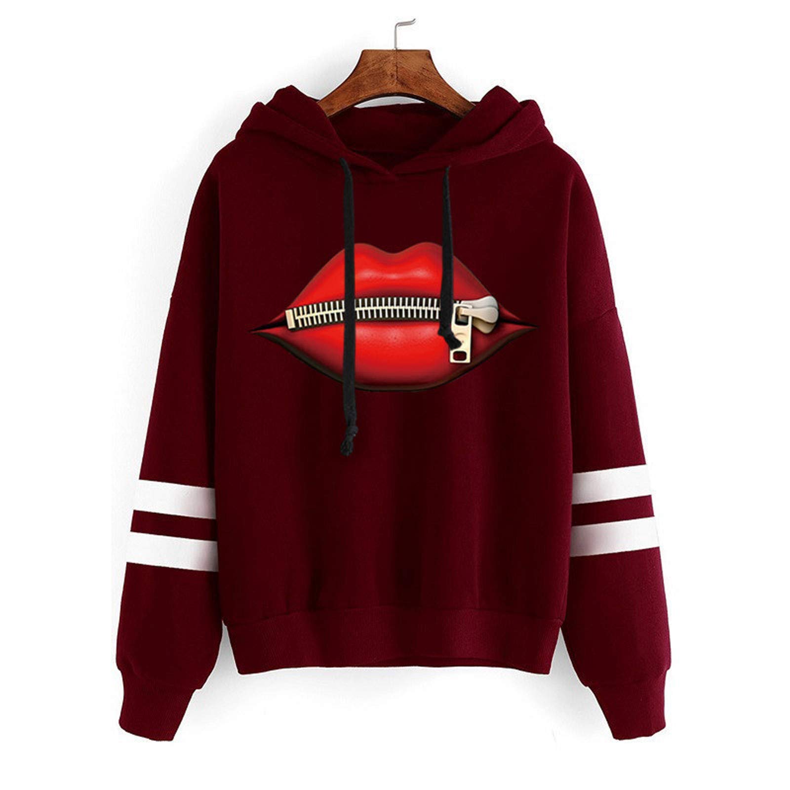 Women's Lightweight Casual Hoodie - Long Sleeve Loose Fit Pullover Sweatshirt with Drawstring | Perfect for Lounge Wear, Outdoor Activities & Everyday Comfort