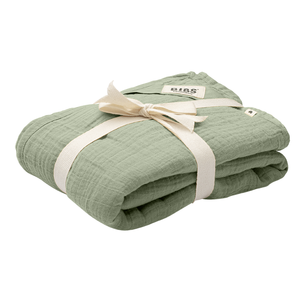 BIBS Premium Muslin Swaddle Blanket - Soft & Breathable Baby Wrap for Newborns & Infants - Perfect for Swaddling, Nursing, and Stroller Use