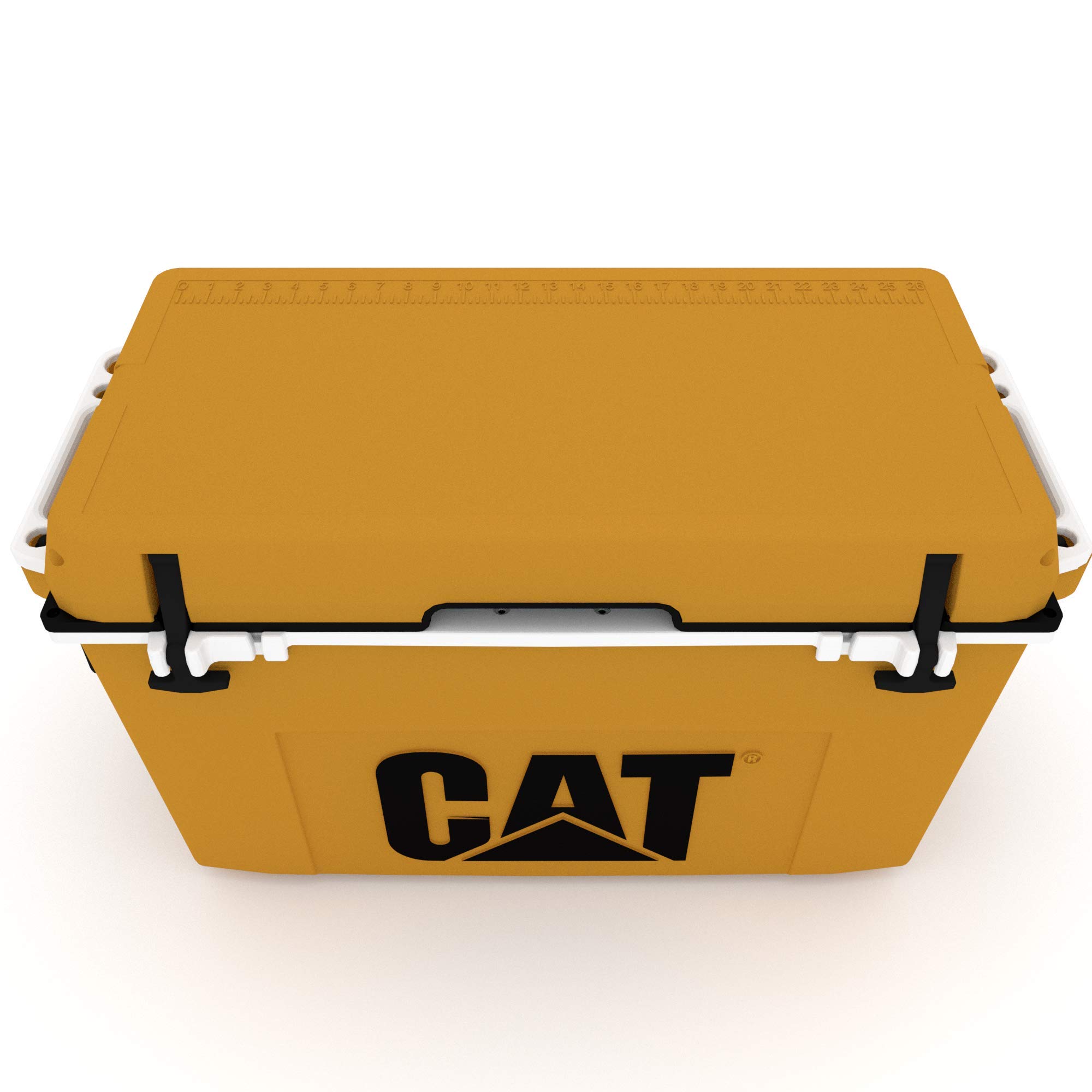 Cat Yellow 55 Quart Hard Cooler for Camping & Outdoor Adventures