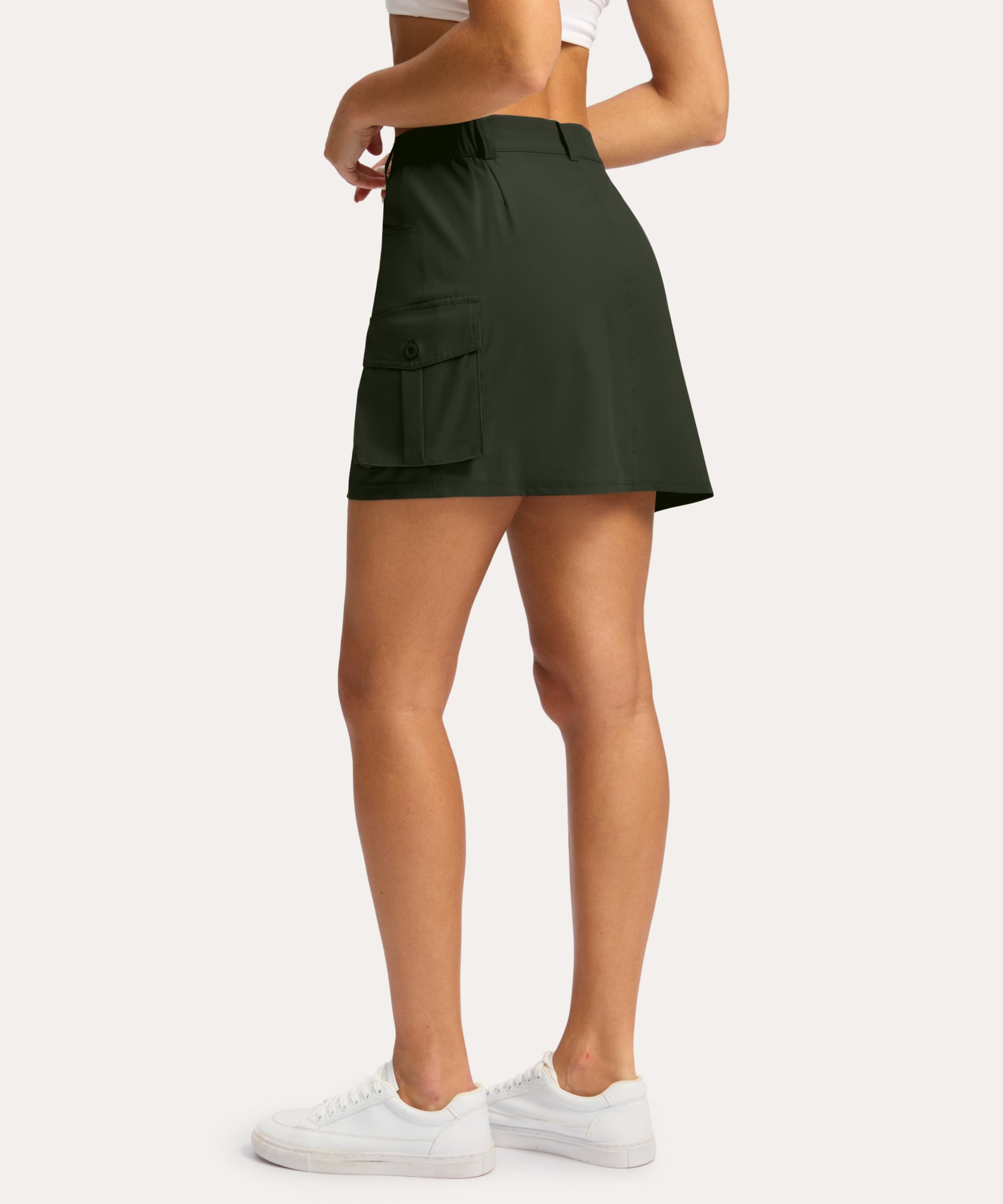 Women's 5-Pocket Cargo Skort - Stretch Golf Skirt for Hiking, Casual & Summer Wear | Comfortable & Stylish Active Skorts for Outdoor Sports & Daily Use