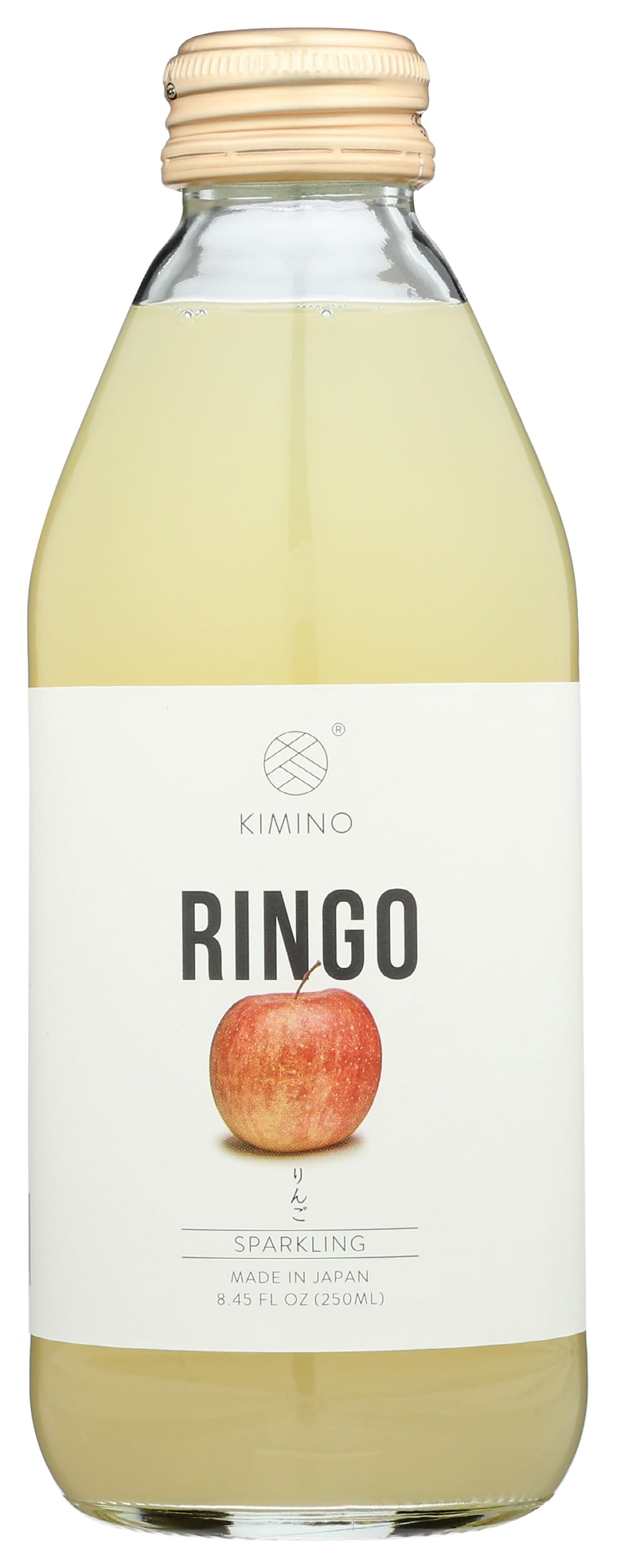 Sparkling Apple Juice by KIMINO DRINKS - 8.45 Fl Oz (250ml) - Refreshing Carbonated Beverage for Parties, Picnics & Healthy Snacking