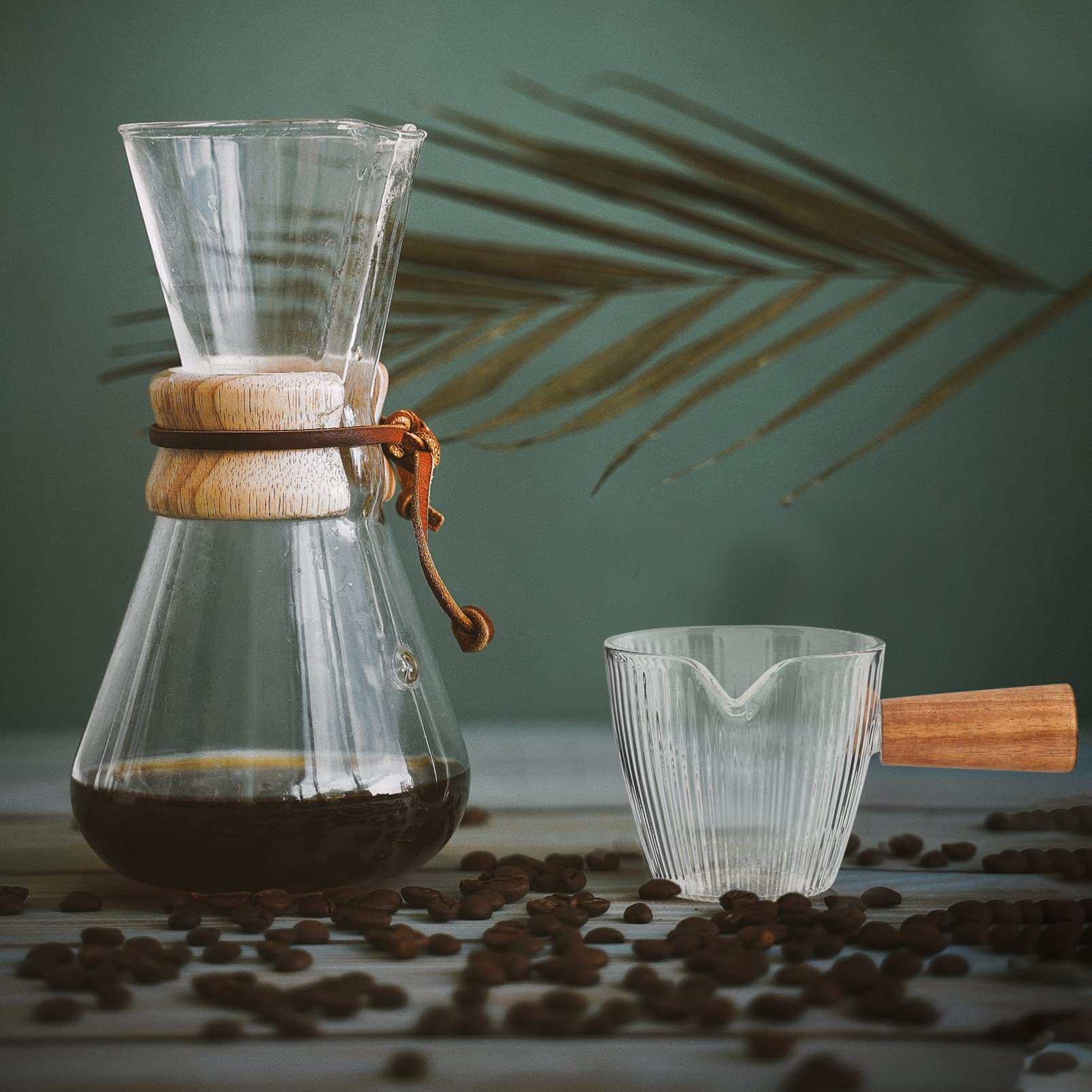 Compact Milk Frother Pitcher with Handle - Multi-Function Creamer & Syrup Pitcher for Coffee, Latte & Hot Chocolate - Perfect for Home & Cafe Use