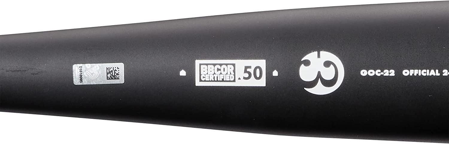 2022 DeMarini The Goods One Piece (3) BBCOR Baseball Bat - Black/White | High Performance Youth & Adult Baseball Equipment for Games & Training