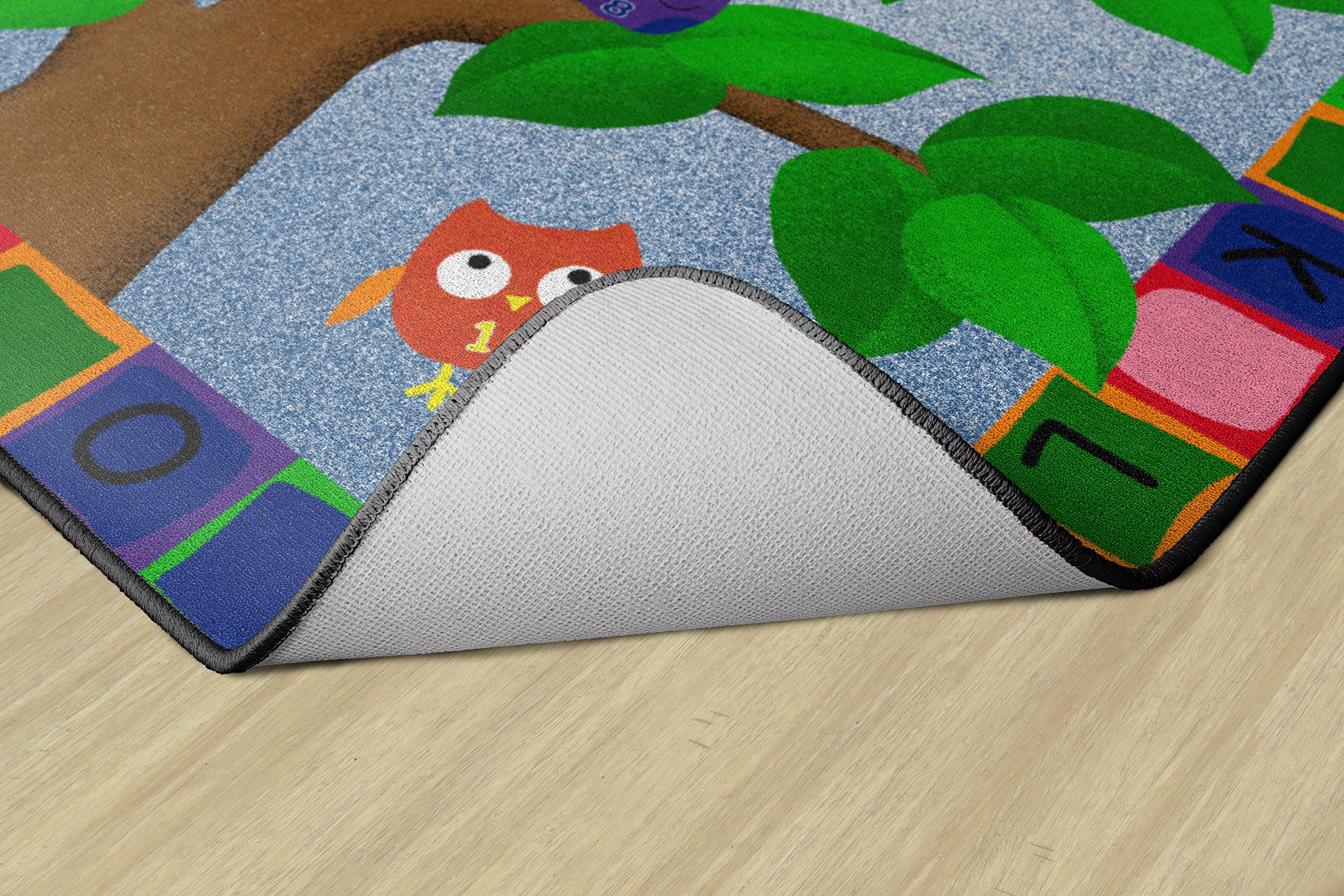 Alphabet Owls Educational Area Rug for Kids - 6' x 8'4