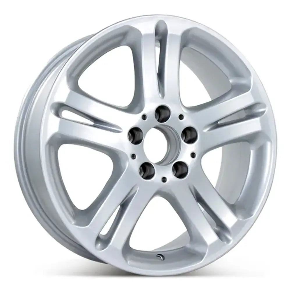 17 Inch Mercedes E500 Front Wheel Replacement - Silver Replica Rim 65332 | Compatible with E-Class Sedan & Coupe Models | Perfect for Car Upgrades & Wheel Repairs