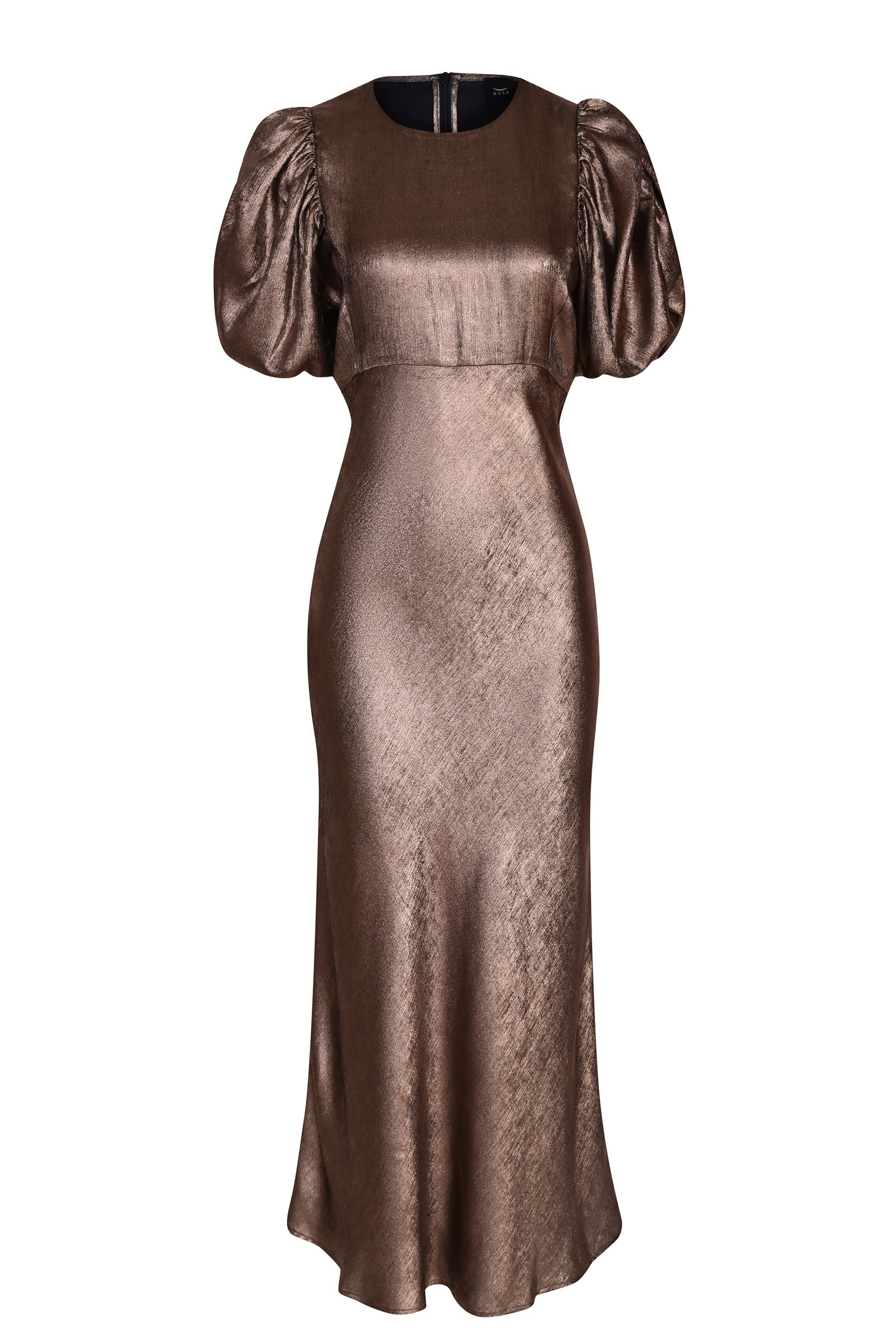 Husk Adina Dress in Bronze - Elegant Boho Maxi Dress for Women | Perfect for Beach Vacations, Summer Parties & Casual Outings