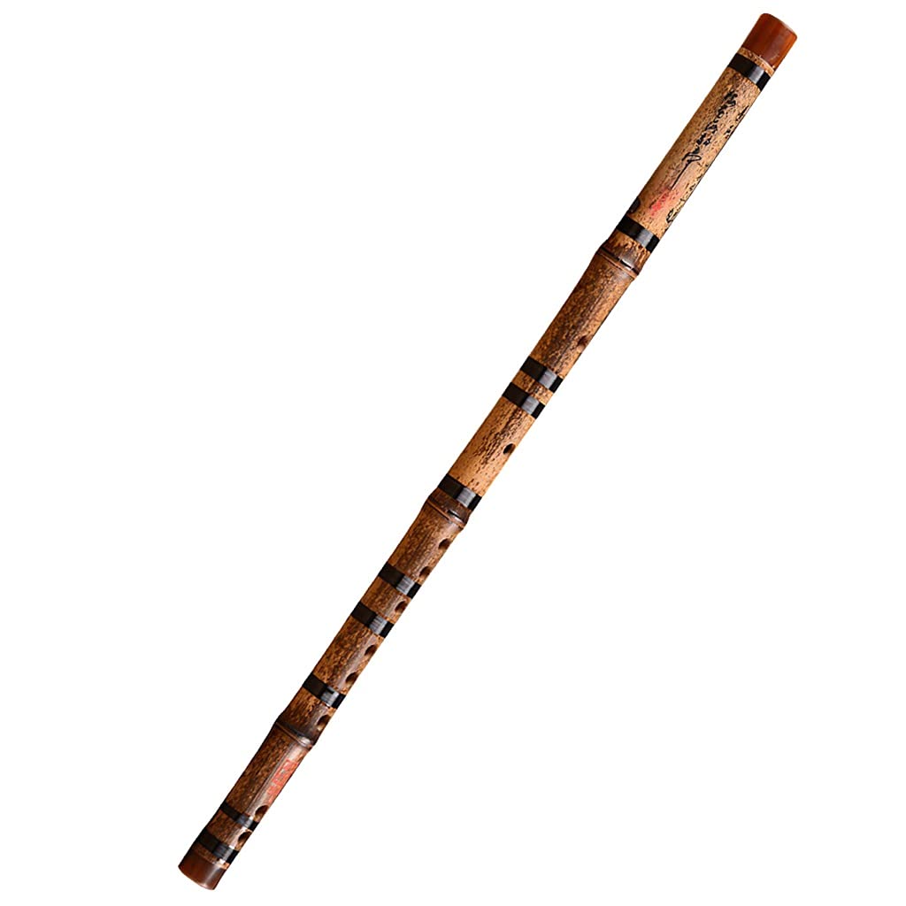 Professional C Key Bamboo Dizi Flute - Chinese Wooden Recorder Instrument for Soprano & Alto Players | Perfect for Traditional Music Performances, Cultural Events & Unique Birthday Gifts (Light Brown)