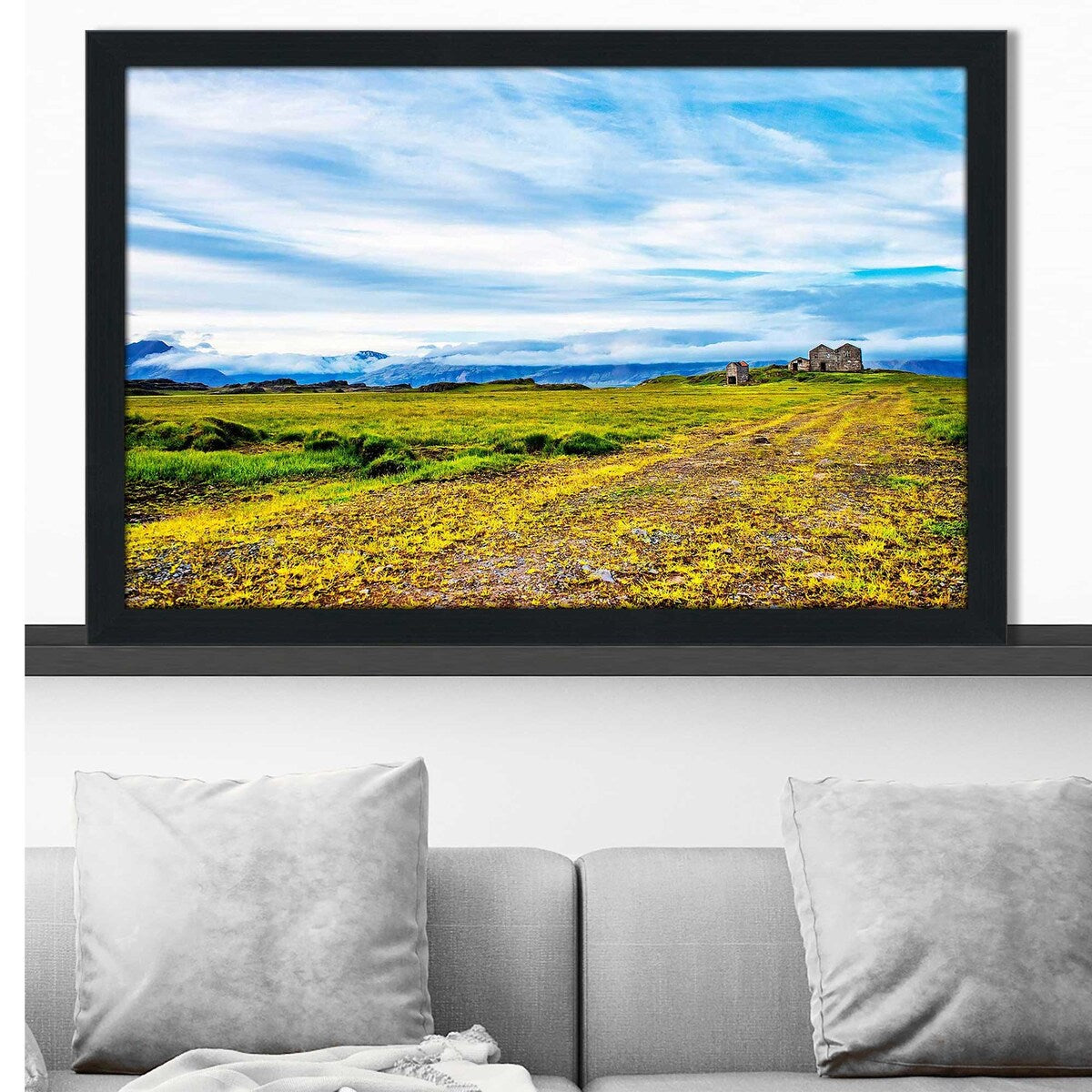 Abandoned Farm Landscape Print on Acrylic - Horizontal Wall Art for Rustic Home Decor, Office & Farmhouse Style Interior Design