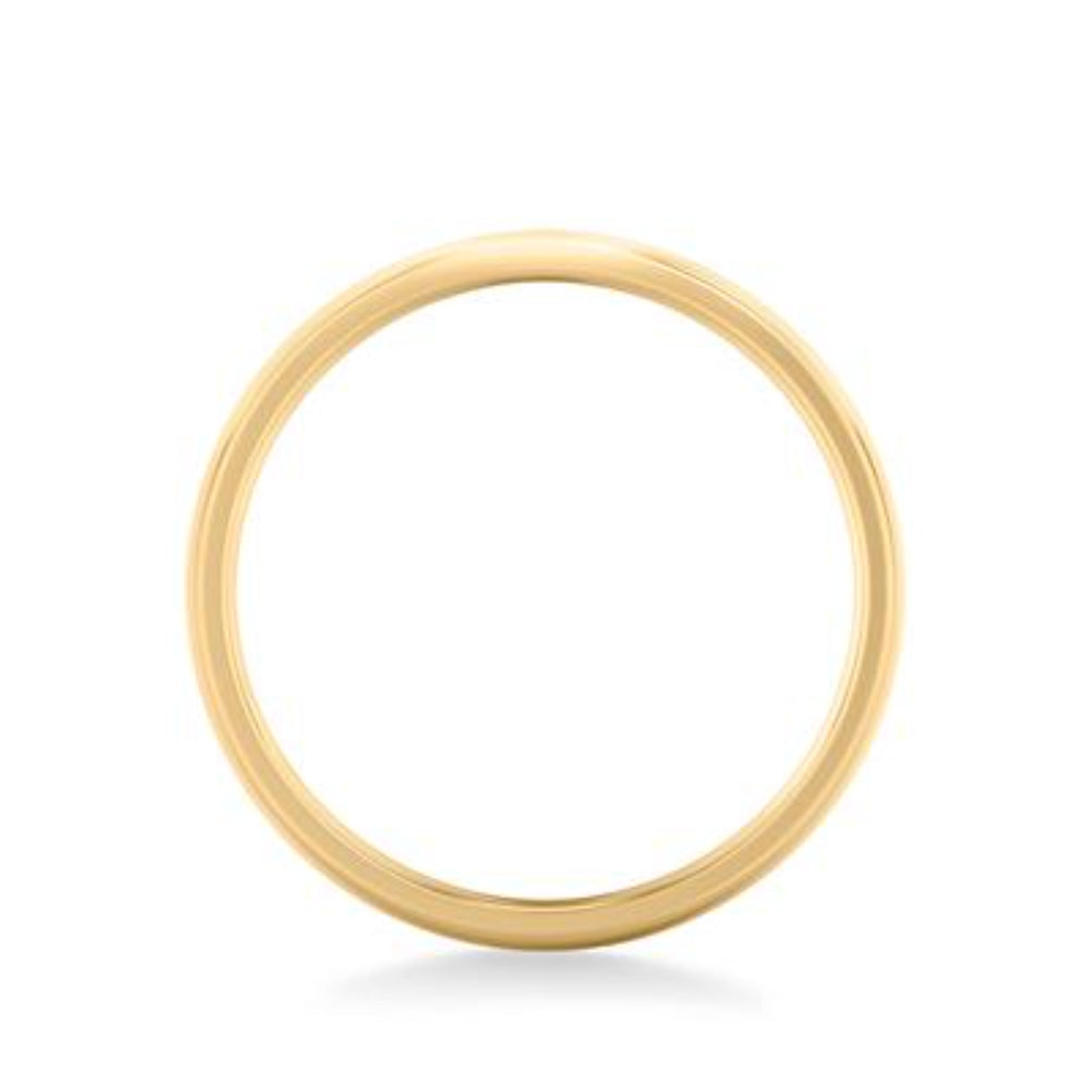 14K Gold European Fit Polished Wedding Band Ring - 3mm Width, Comfort Fit Design for Men & Women - Perfect for Weddings, Anniversaries, and Special Occasions