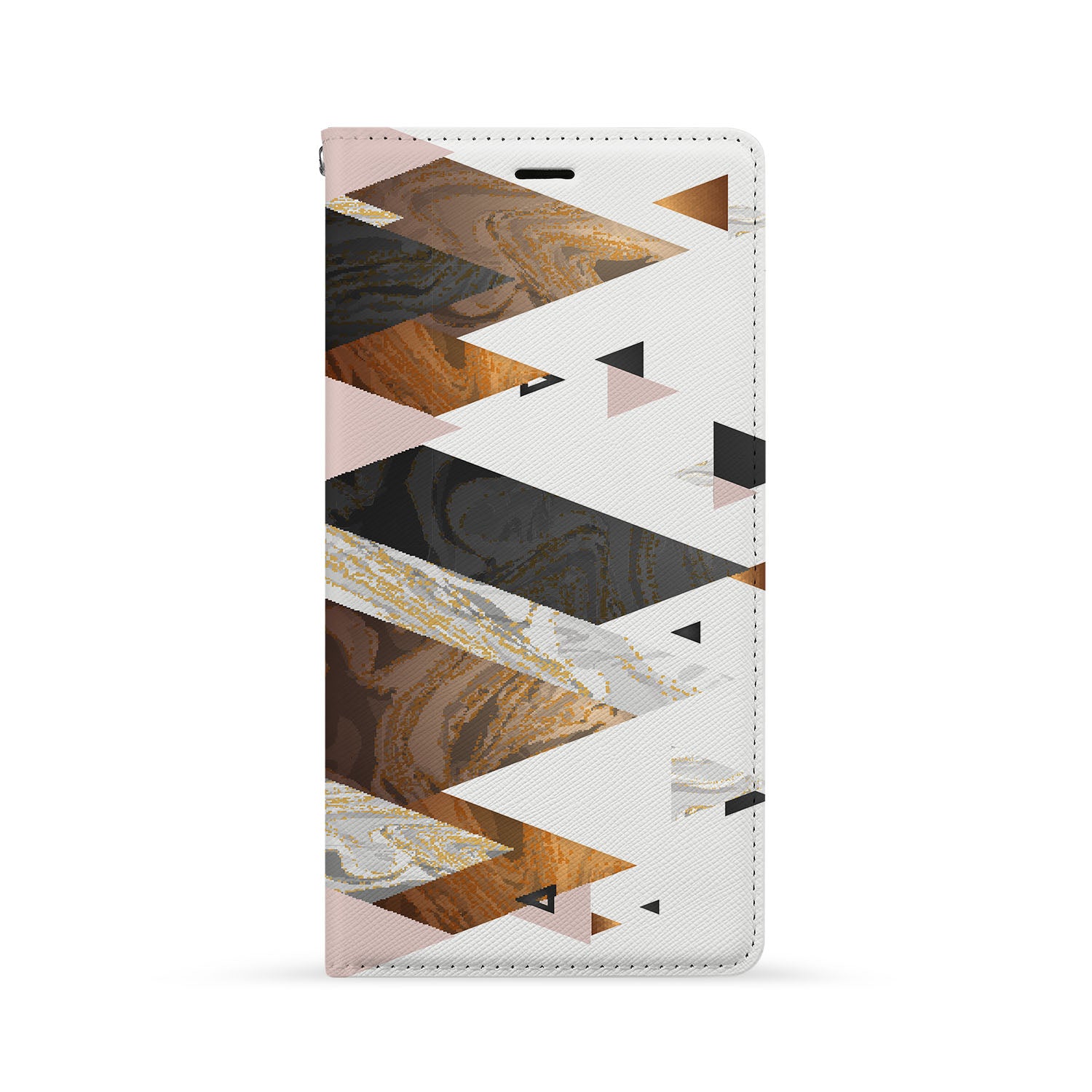 iPhone Wallet Case with Marble Art Design - Slim & Protective Phone Cover for iPhone 12/13/Pro/Max - Perfect for Everyday Use, Travel & Business (Black Marble)
