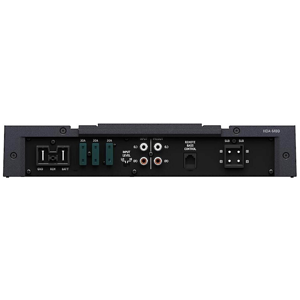 Alpine HDA M80 800W Mono Car Amplifier - High Power Audio for Car Stereo Systems & Bass Boost | Perfect for Car Audio Upgrades & Custom Installations