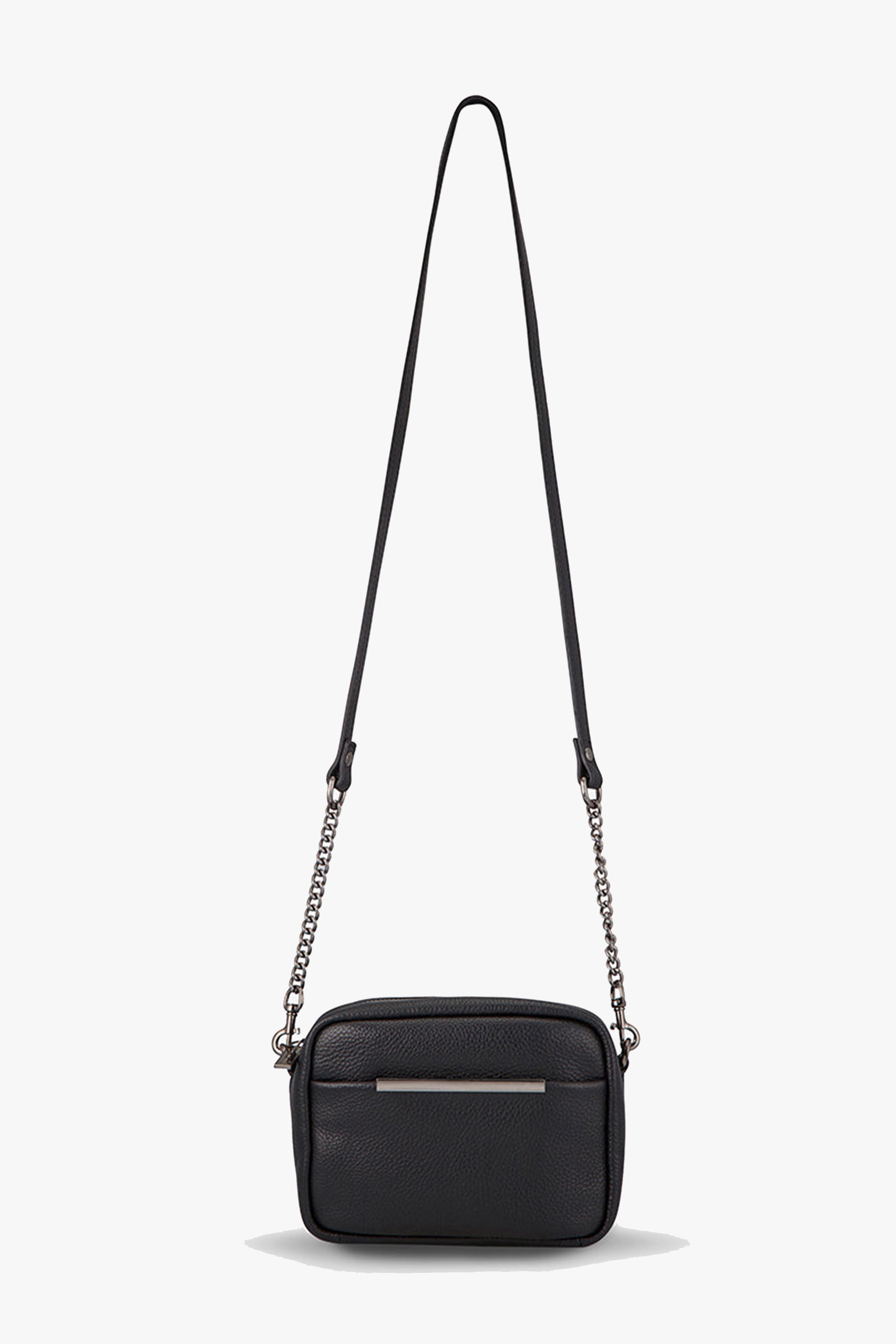 Stylish Black Crossbody Bag with Chain Strap - Perfect for Everyday Use, Travel, and Night Out