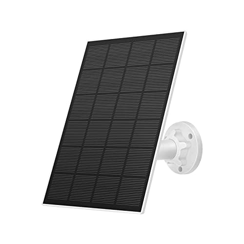 NETVUE USB Solar Panel for Vigil Plus & Sentry Plus Security Camera - IP65 Waterproof Solar Charger with 360° Swivel Bracket - Continuous Power Supply for Outdoor Home Security Cameras (Not Compatible with Birdfy) - Perfect for Backyard, Garage & Property Surveillance