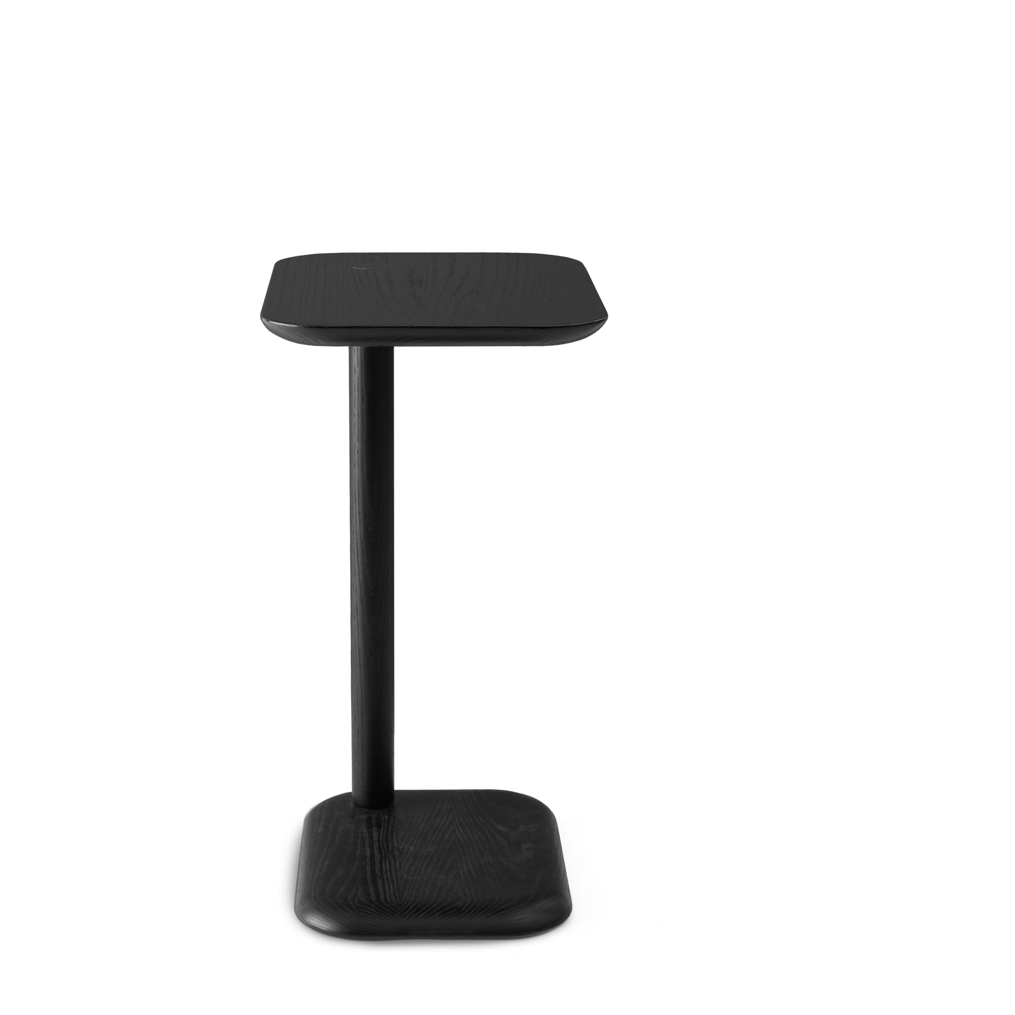 Modern Round Side Table with Wooden Top - Perfect for Living Room, Bedroom, or Office - Space-Saving Spot Table for Home Decor