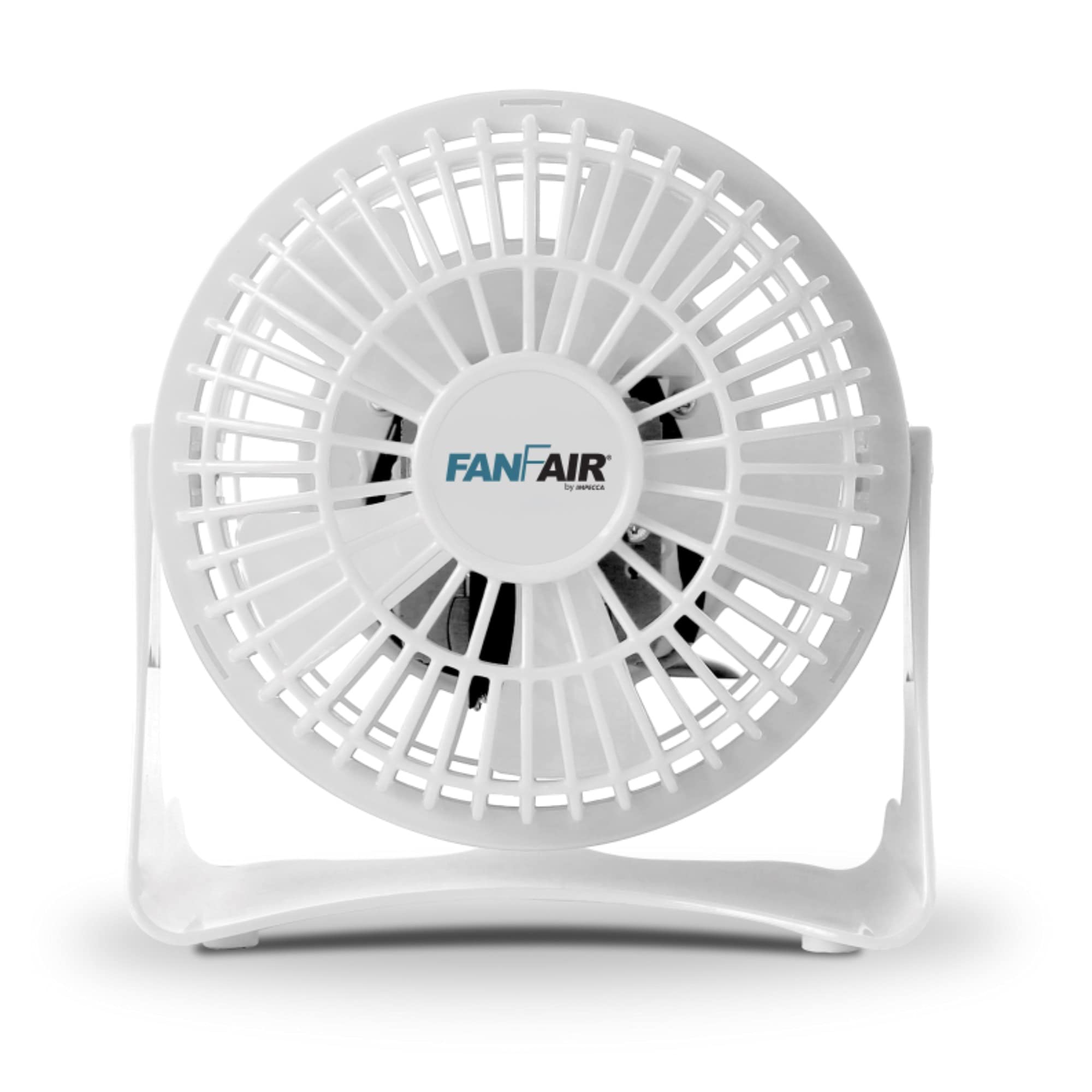 FanFair 4-Inch Mini High Velocity Personal Fan - Ultra Quiet Cooling, Adjustable Tilt for Floor or Desk - Perfect for Bedroom, Home Office & Workspace (White)