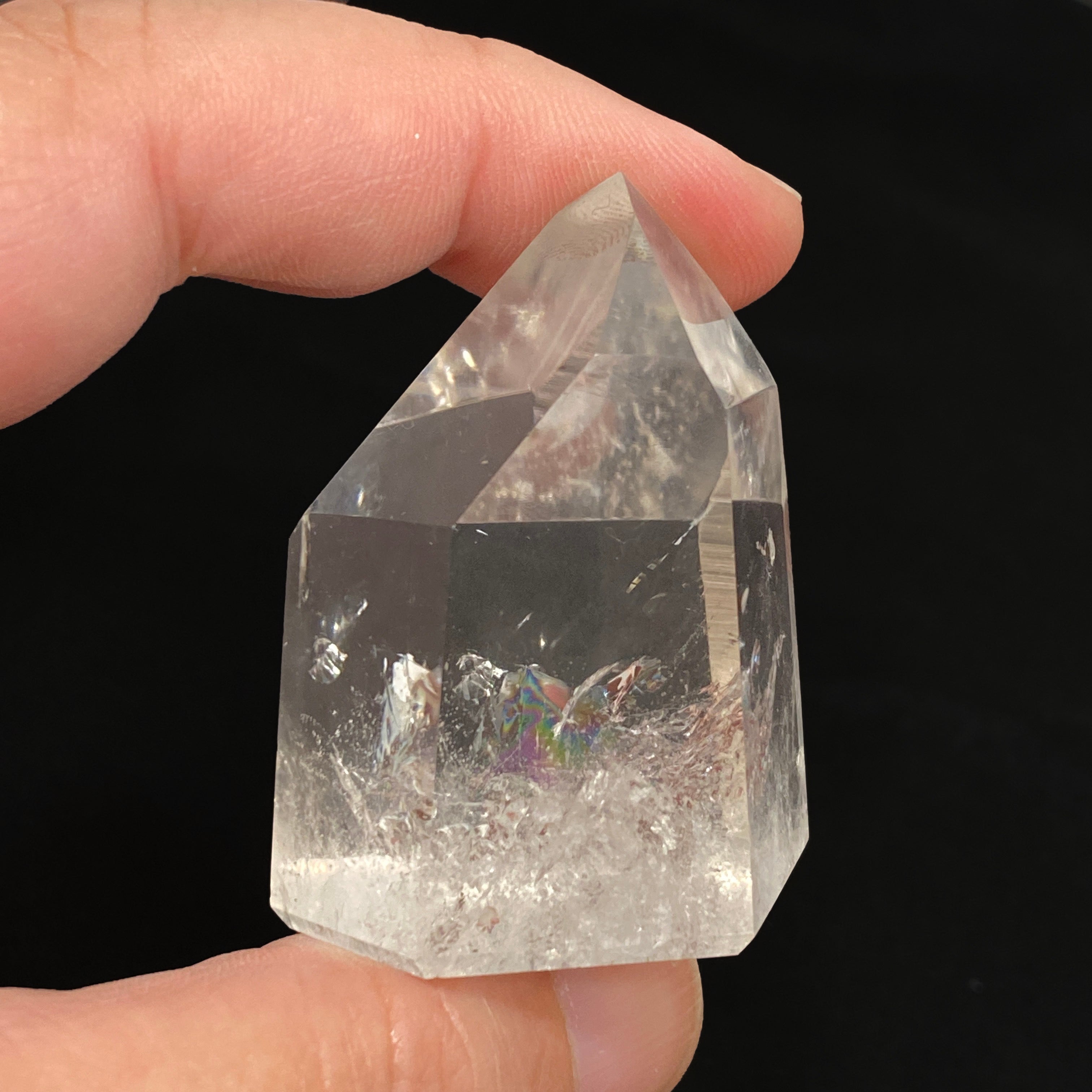Lemurian Seed Crystal Polished Point - 74g 47x38mm Natural Healing Stone for Meditation, Energy Work & Spiritual Growth - Perfect for Home Decor, Yoga Spaces & Crystal Collections
