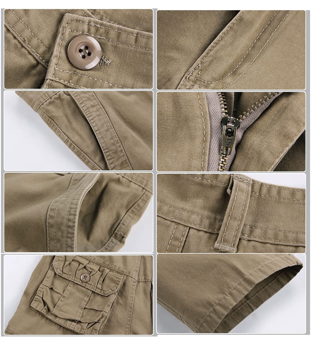 Men's Tactical Cargo Pants - Military Combat Work Pants with Multiple Pockets for Hiking, Fishing & Outdoor Activities | Durable Casual Utility Trousers for Adventure & Everyday Wear