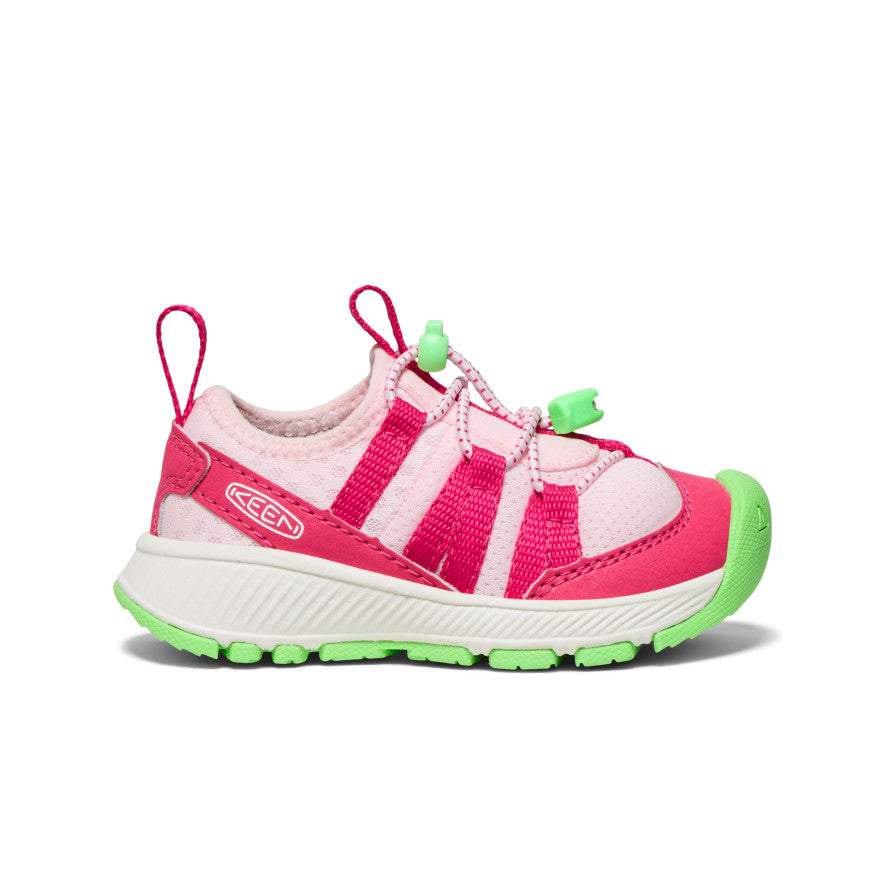 **Motozoa Toddler Sneakers for Boys & Girls - Lightweight & Comfortable Raspberry/Summer Green - Perfect for Playtime, Preschool & Outdoor Adventures**