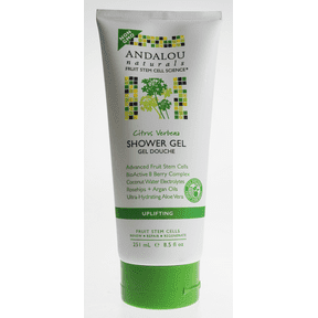 Andalou Naturals Citrus Verbena Uplifting Shower Gel - 8.5 oz (251 ml) for Refreshing & Energizing Morning Showers