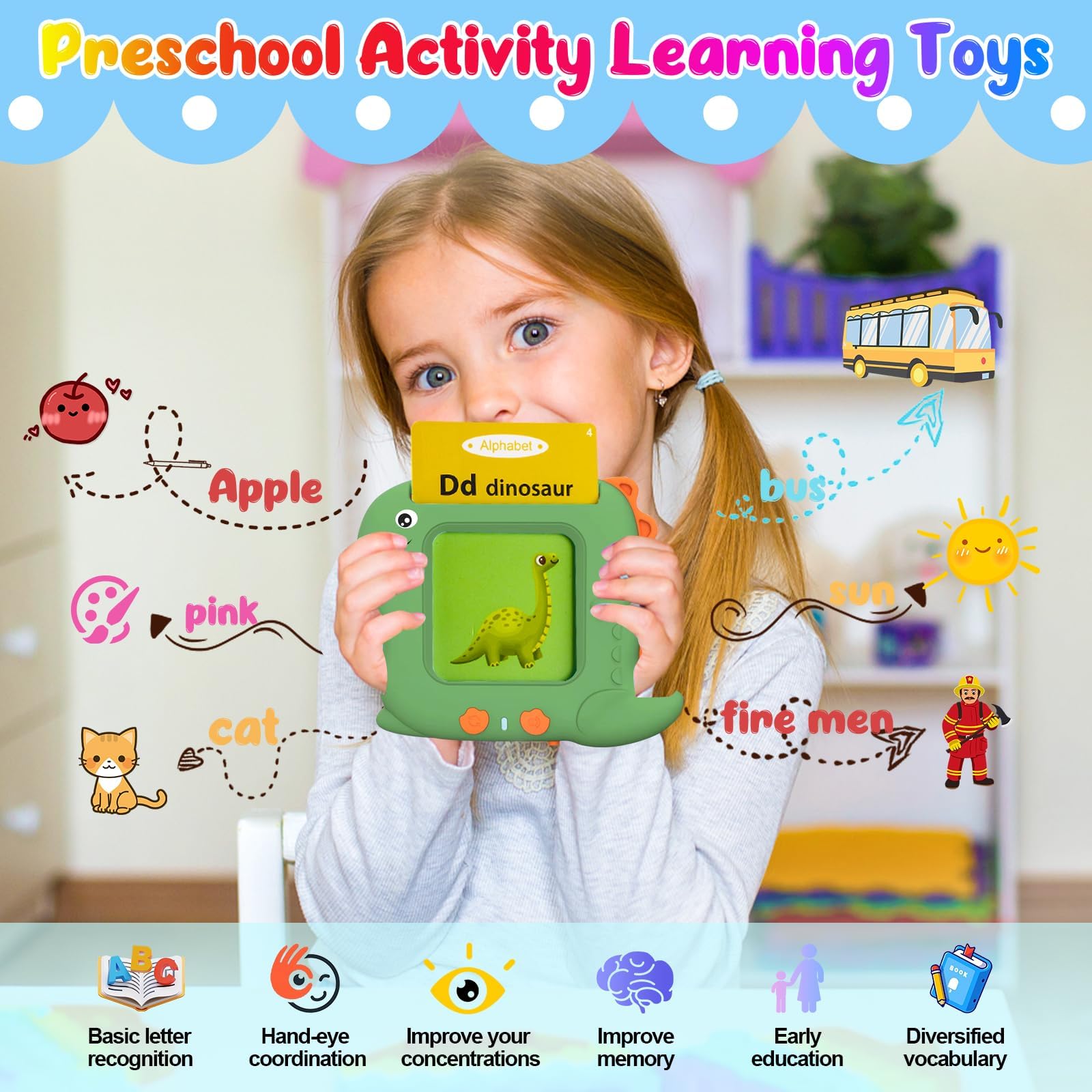 **Pocket Speech Talking Flash Cards - 336 Sight Words for Toddlers | Montessori Learning Toys, Autism Sensory & Speech Therapy Materials | Educational Flashcards for Kids Ages 3-5 | Perfect for Home, Classroom & Travel**