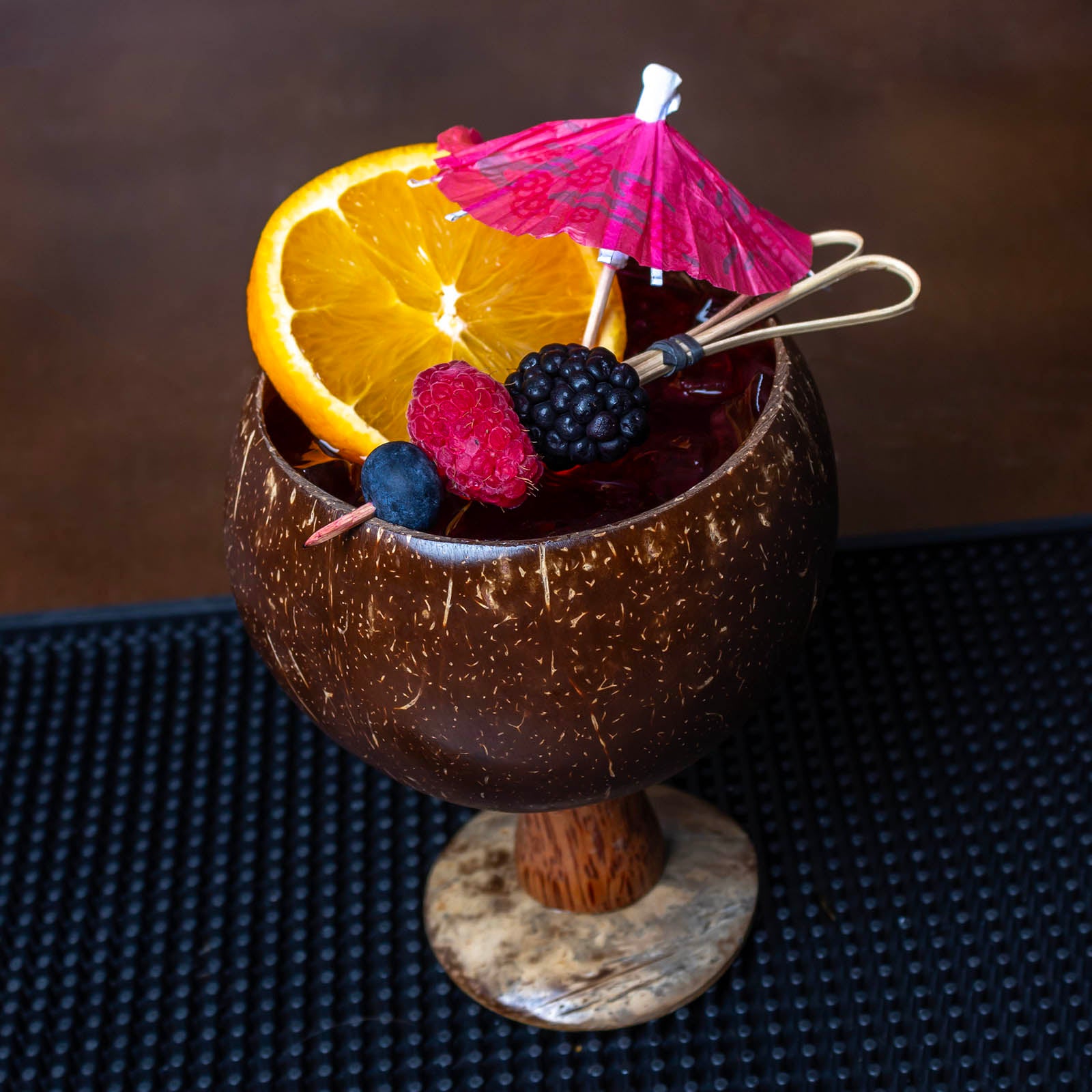 BarConic® 16oz Coconut Coupe Cup - Eco-Friendly Reusable Drinking Glass for Cocktails, Smoothies & Iced Coffee - Perfect for Beach Parties, Poolside Drinks & Summer Entertaining