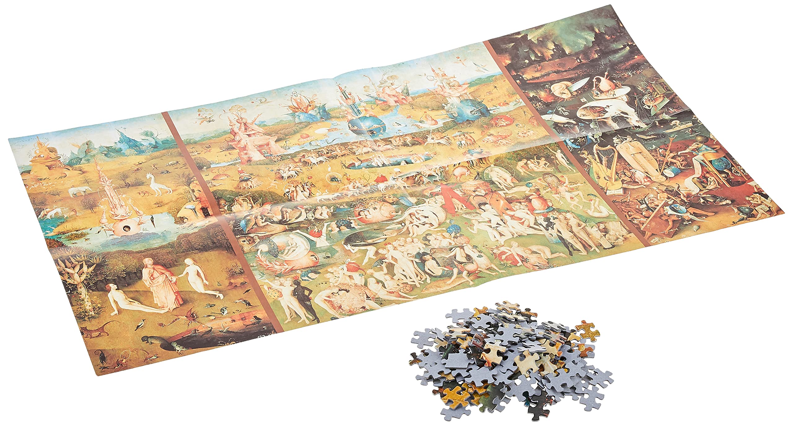 Educa 9000 Piece Jigsaw Puzzle - The Garden of Earthly Delights by Bosch | Large Adult Puzzle for Home Decor & Family Game Night