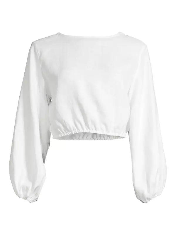 Cala de la Cruz Bena Top - Women's Fashion Boho Off Shoulder Blouse for Beach Vacation & Summer Outfits | Perfect for Pool Parties, Date Nights and Tropical Getaways
