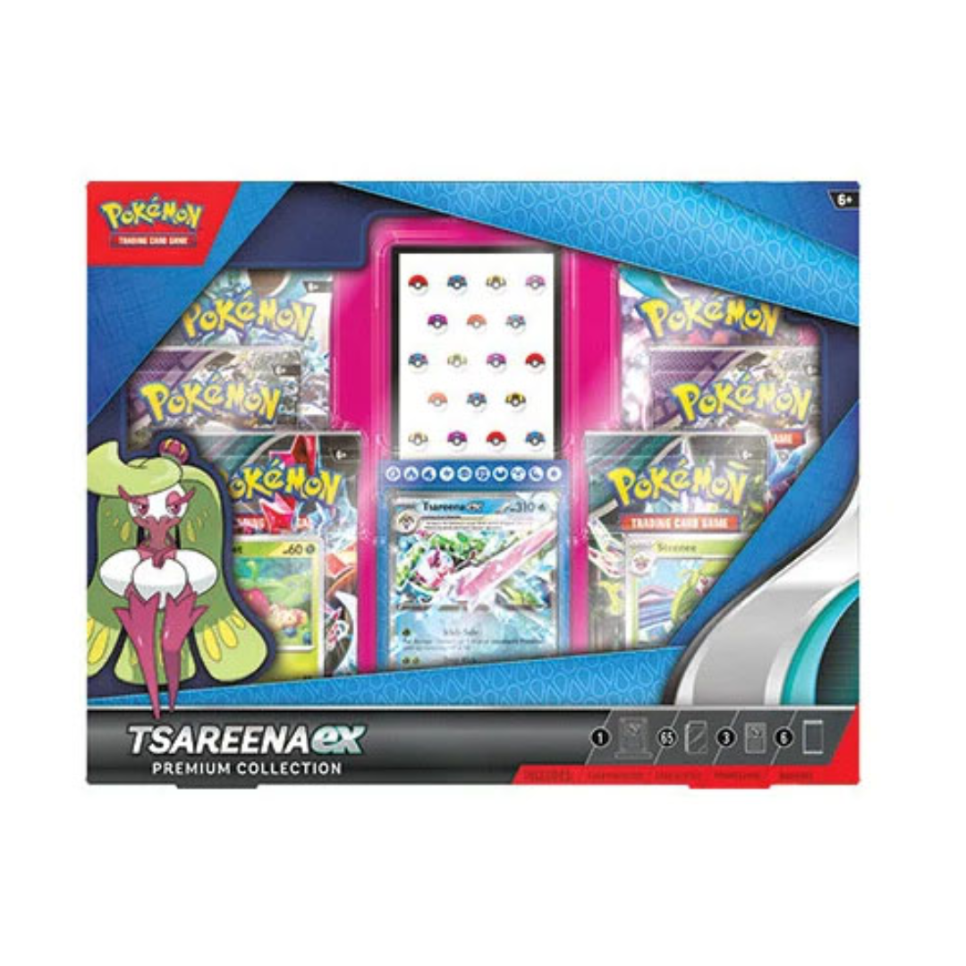 Tsareena ex Premium Collection Box - Pokemon TCG Expansion Pack for Collectors & Battles | Perfect for Tournaments, Gifts & Trading