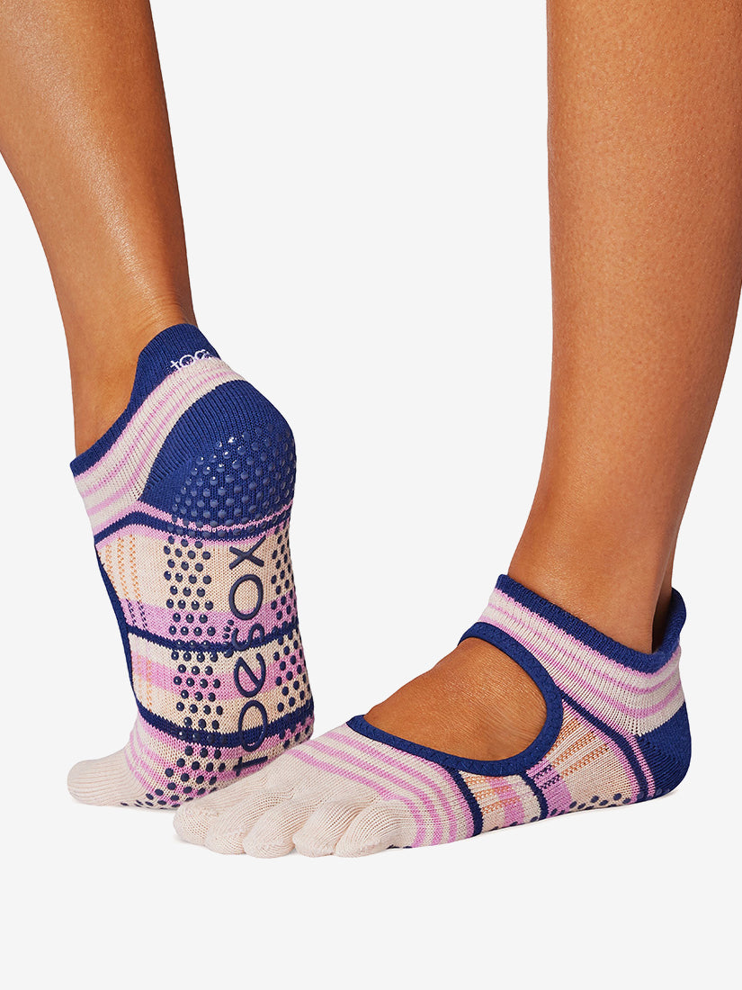 Bellarina Grip Socks for Ballet & Dance - Non-Slip Full Toe Coverage - Perfect for Yoga, Pilates & Barre Workouts - Eventide Color