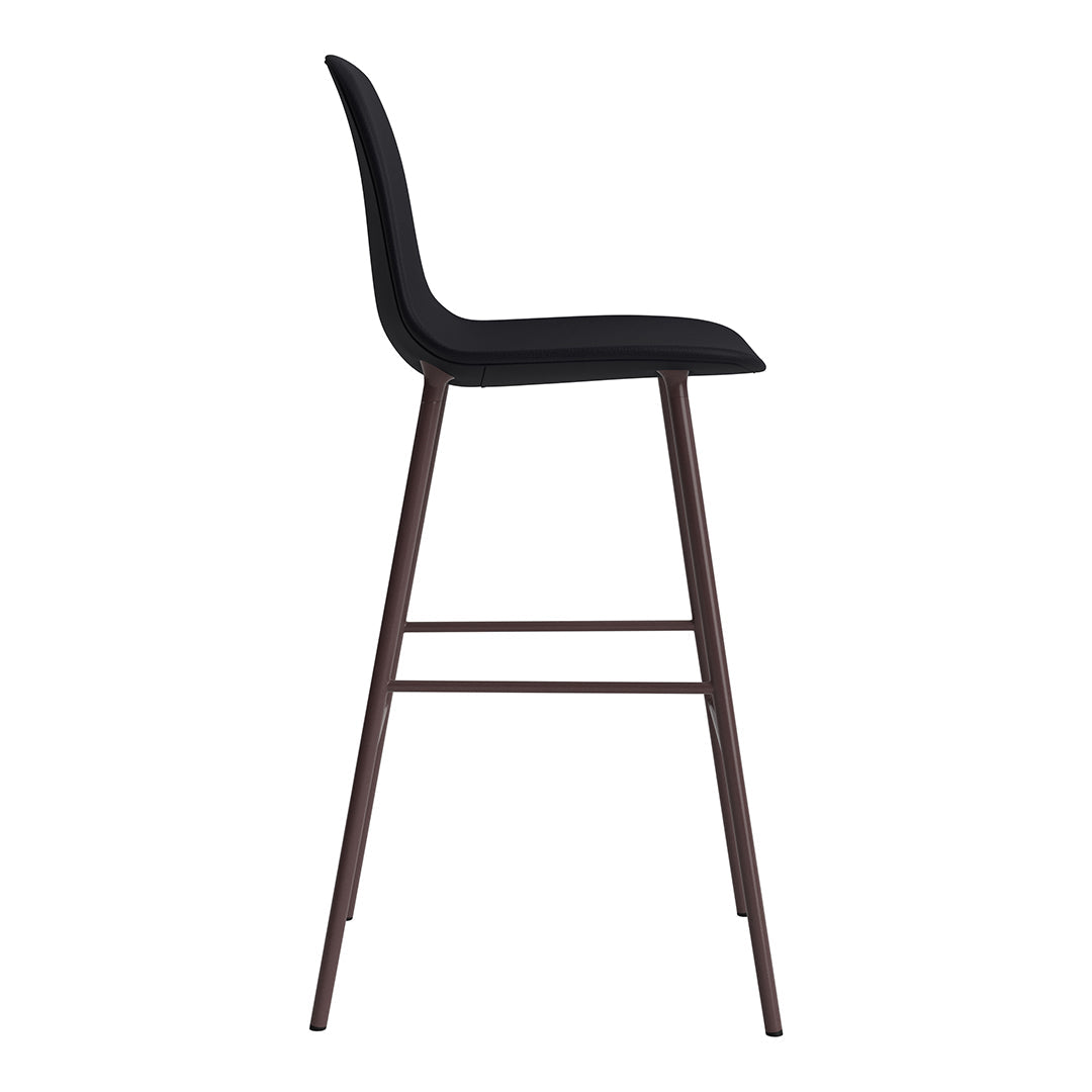 Modern Form Bar Chair - Fully Upholstered Counter Stool with Comfortable Seat - Perfect for Kitchen Islands, Breakfast Bars & Home Bars