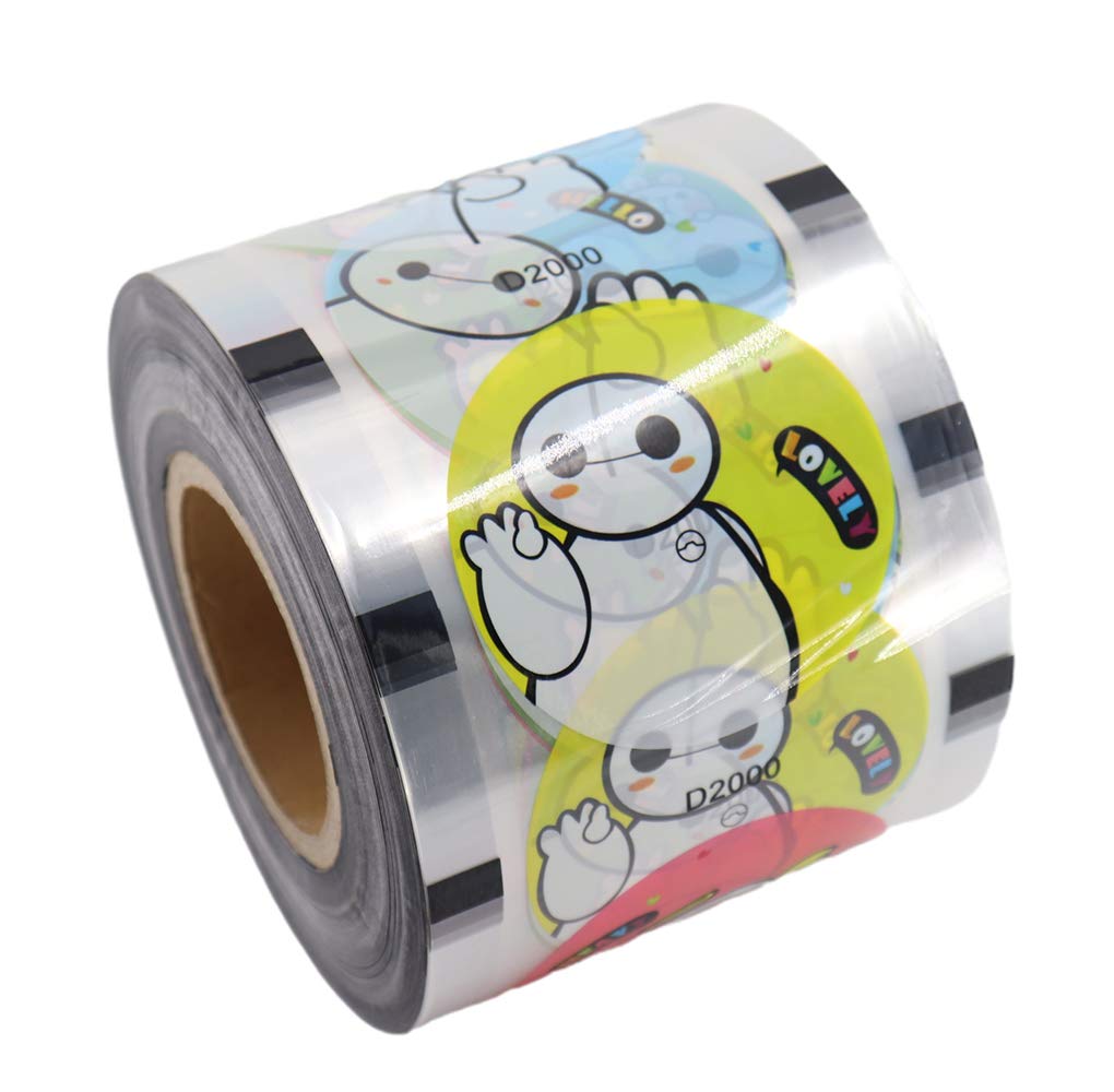 3000PCS Bubble Tea Cup Sealing Film - 90-105mm Diameter PP Plastic Cup Lids - Perfect for Boba, Milk Tea, Smoothies & Takeaway Drinks