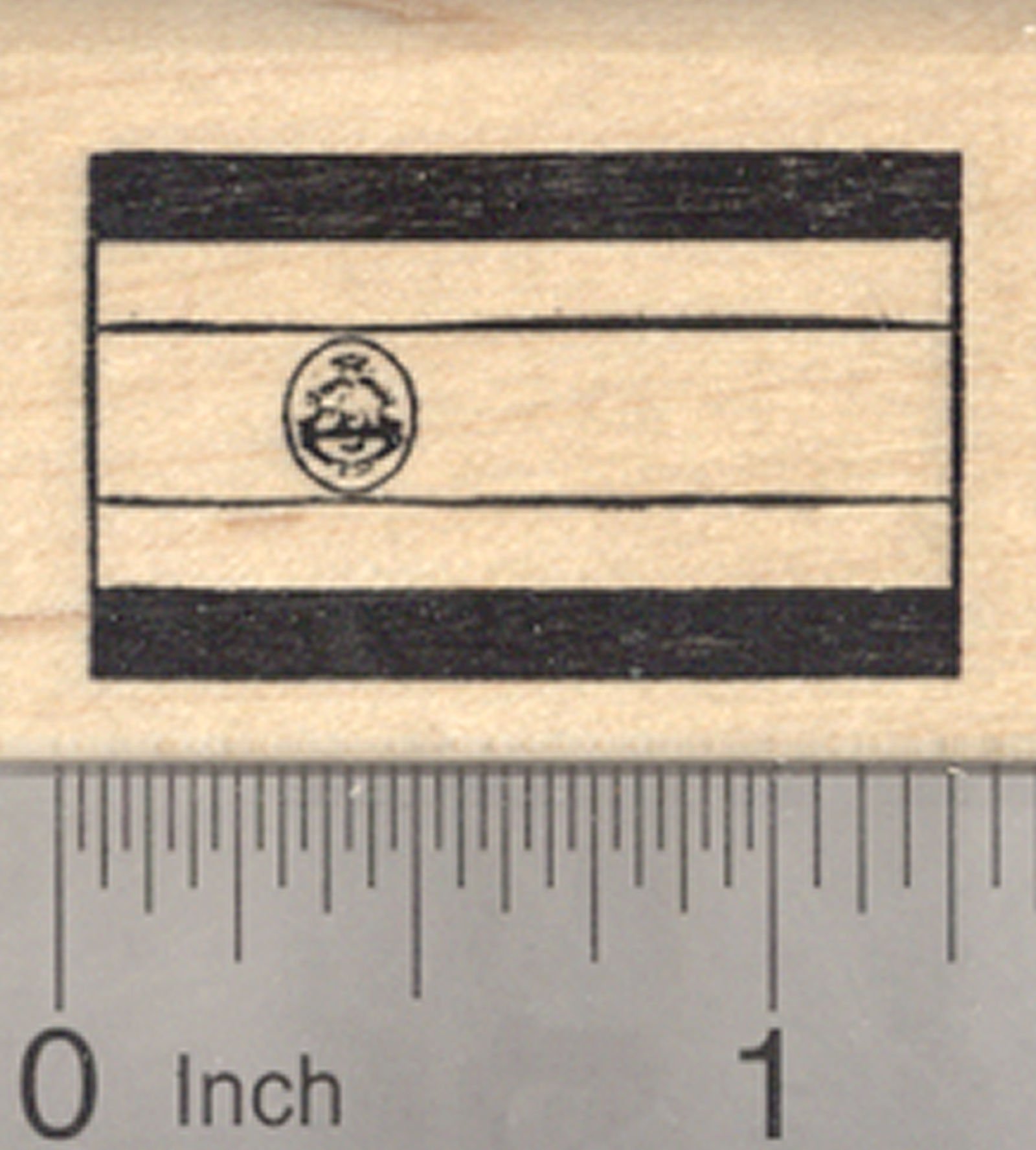 Costa Rica Flag Rubber Stamp - Central America National Symbol for Scrapbooking, DIY Crafts & Collectibles