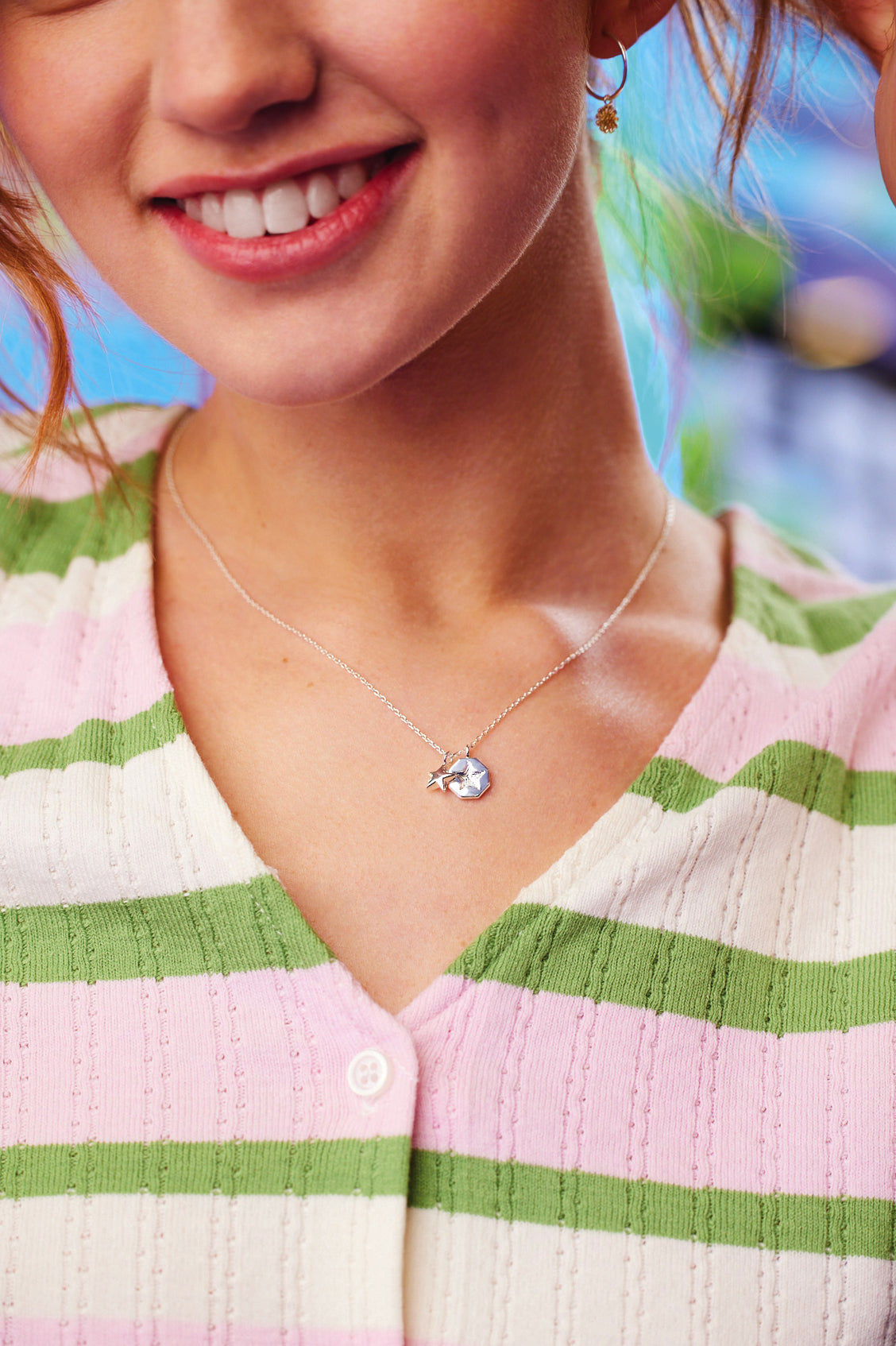 Star Concave Charm Necklace for Women - Elegant Celestial Jewelry Gift for Her | Perfect for Date Night, Anniversary & Special Occasions