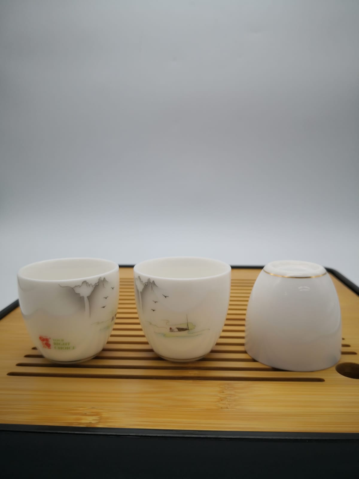 Premium White Porcelain Tea Tasting Cups - Set of 6 Handcrafted Ceramic Tea Cups for Gongfu Tea Ceremony, Japanese Tea Party & Home Decor - Dishwasher Safe