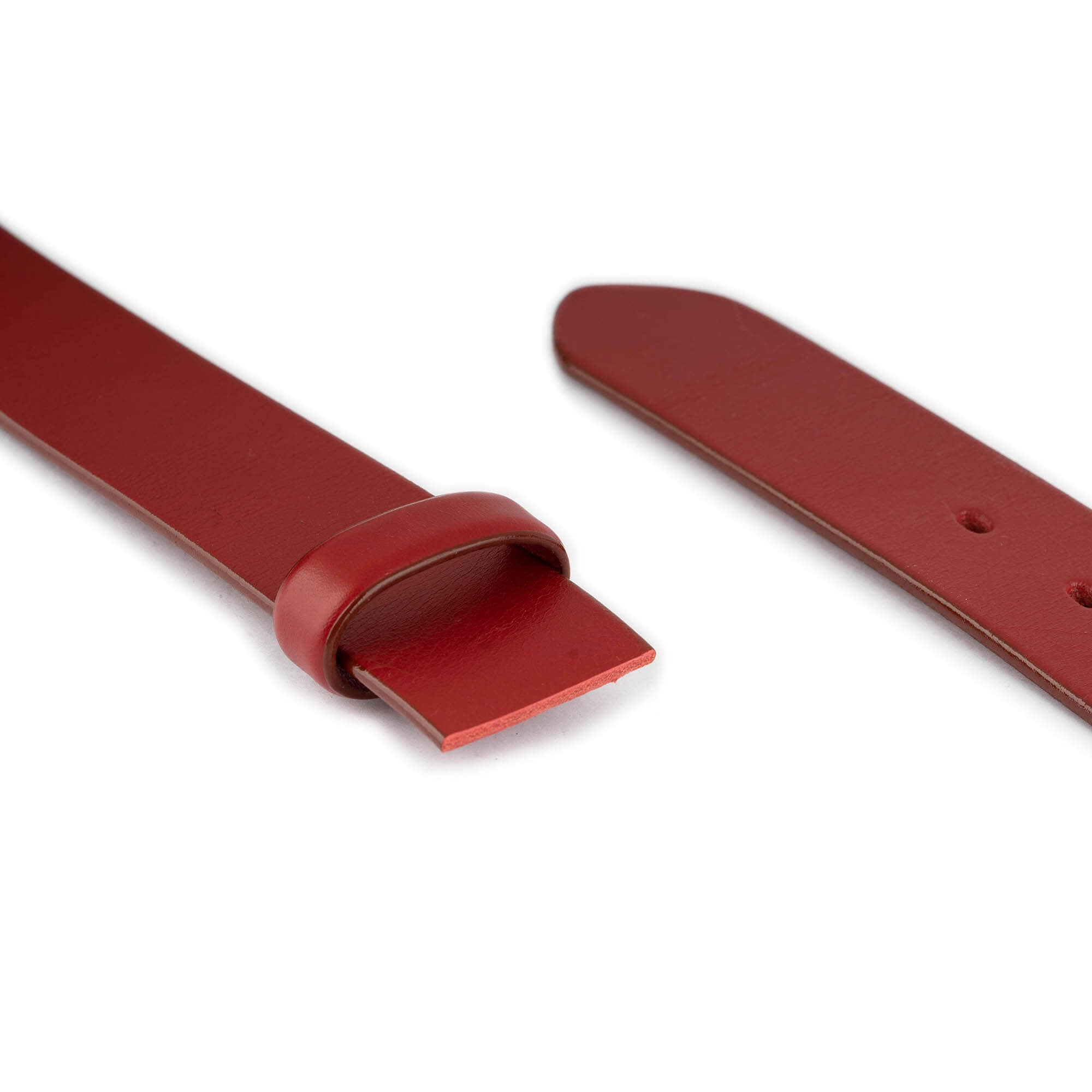 Premium 4.0cm Genuine Red Leather Belt for Ferragamo Buckles Replacement - Men's Fashion Accessory for Office, Wedding & Formal Occasions