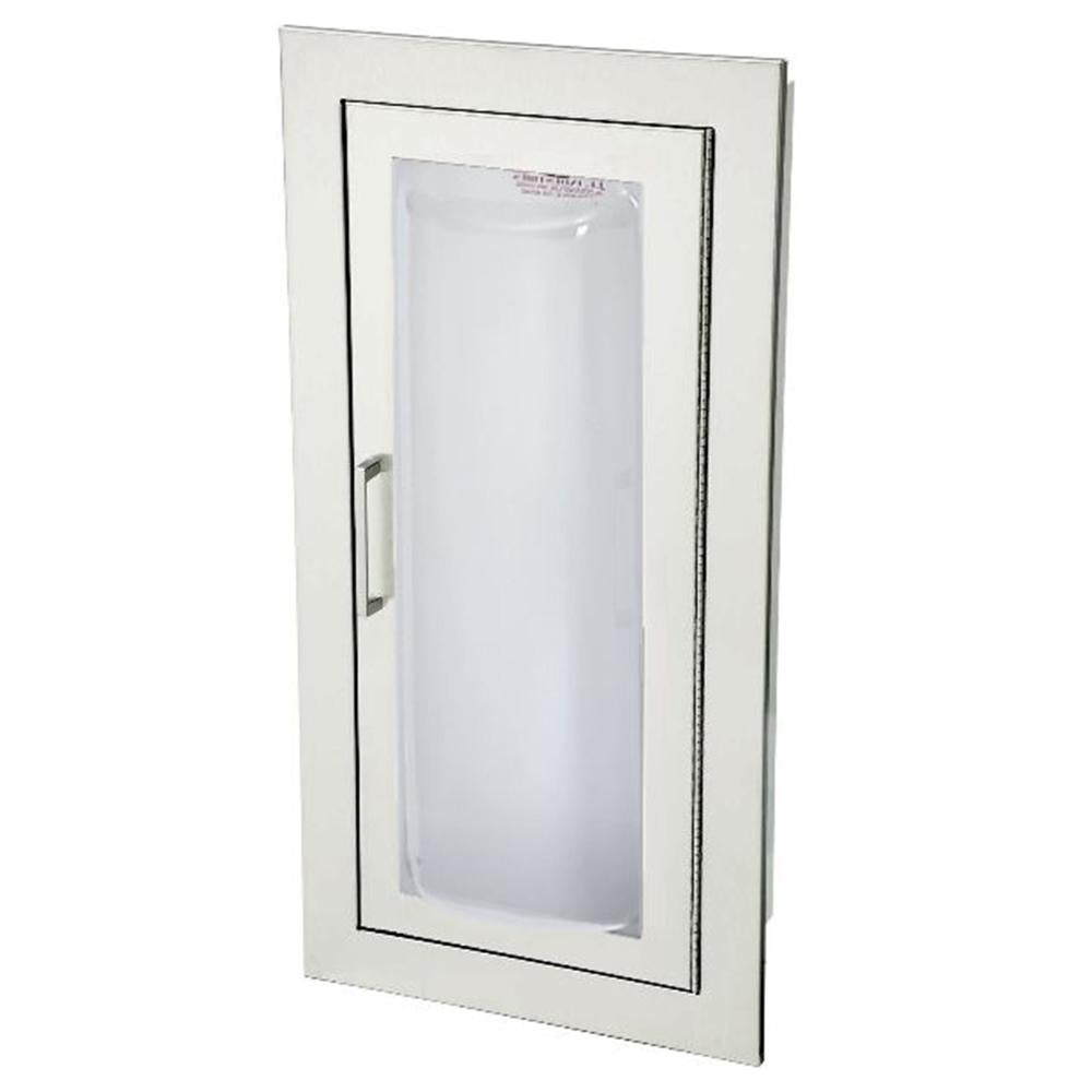 JL Industries 1525F25 Clear VU Fire Extinguisher Cabinet - Transparent Acrylic Full Glazing with Pull Handle for Easy Access - Ideal for Offices, Schools, and Commercial Buildings (Fire Safety Equipment)