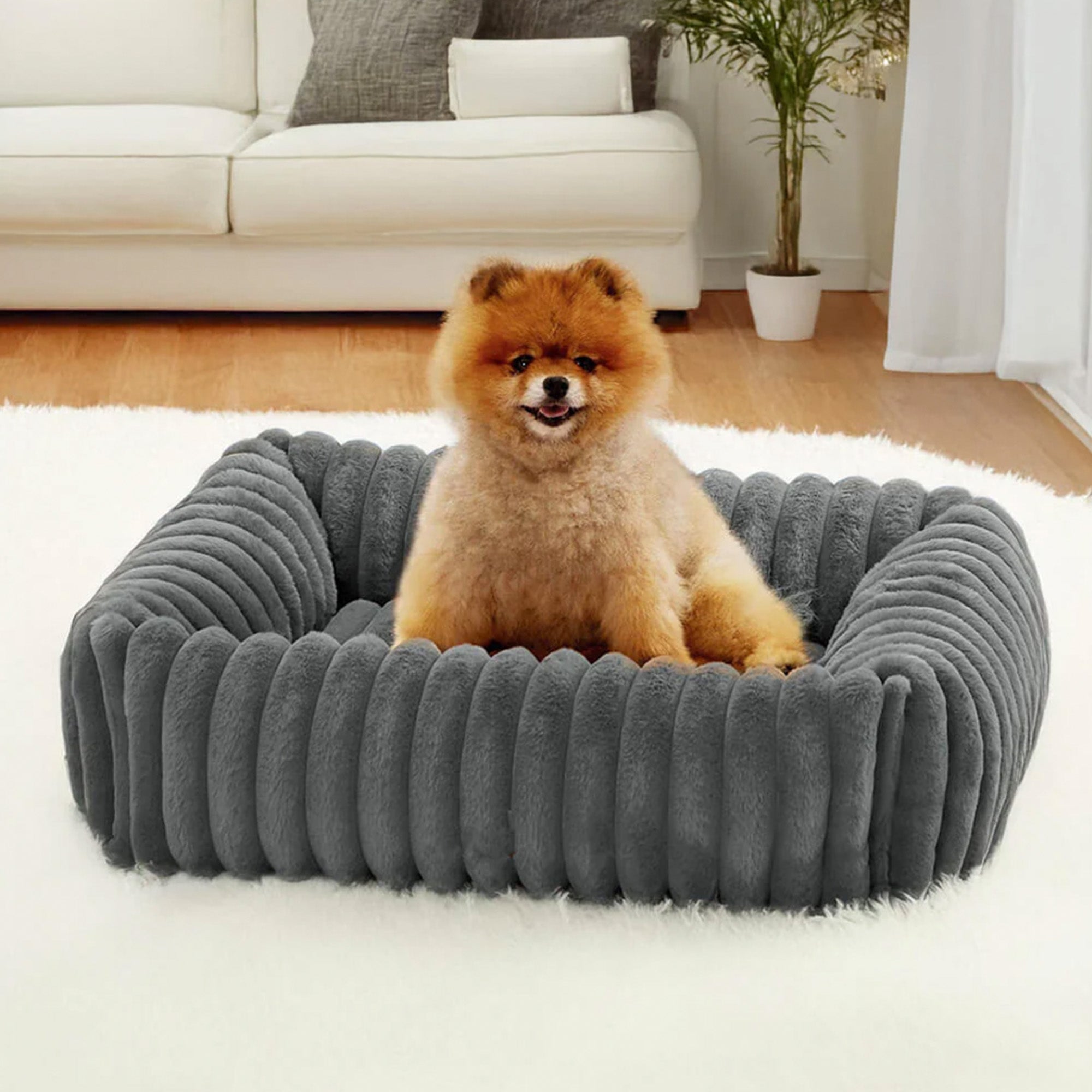 Orthopedic Dog Bed & Cat Bed with 4-Sided Support - Warm & Cozy Pet Bed for Small, Medium & Large Dogs - Perfect for Arthritis, Joint Pain Relief & Comfortable Sleeping - Ideal for Home, Crate & Travel Use