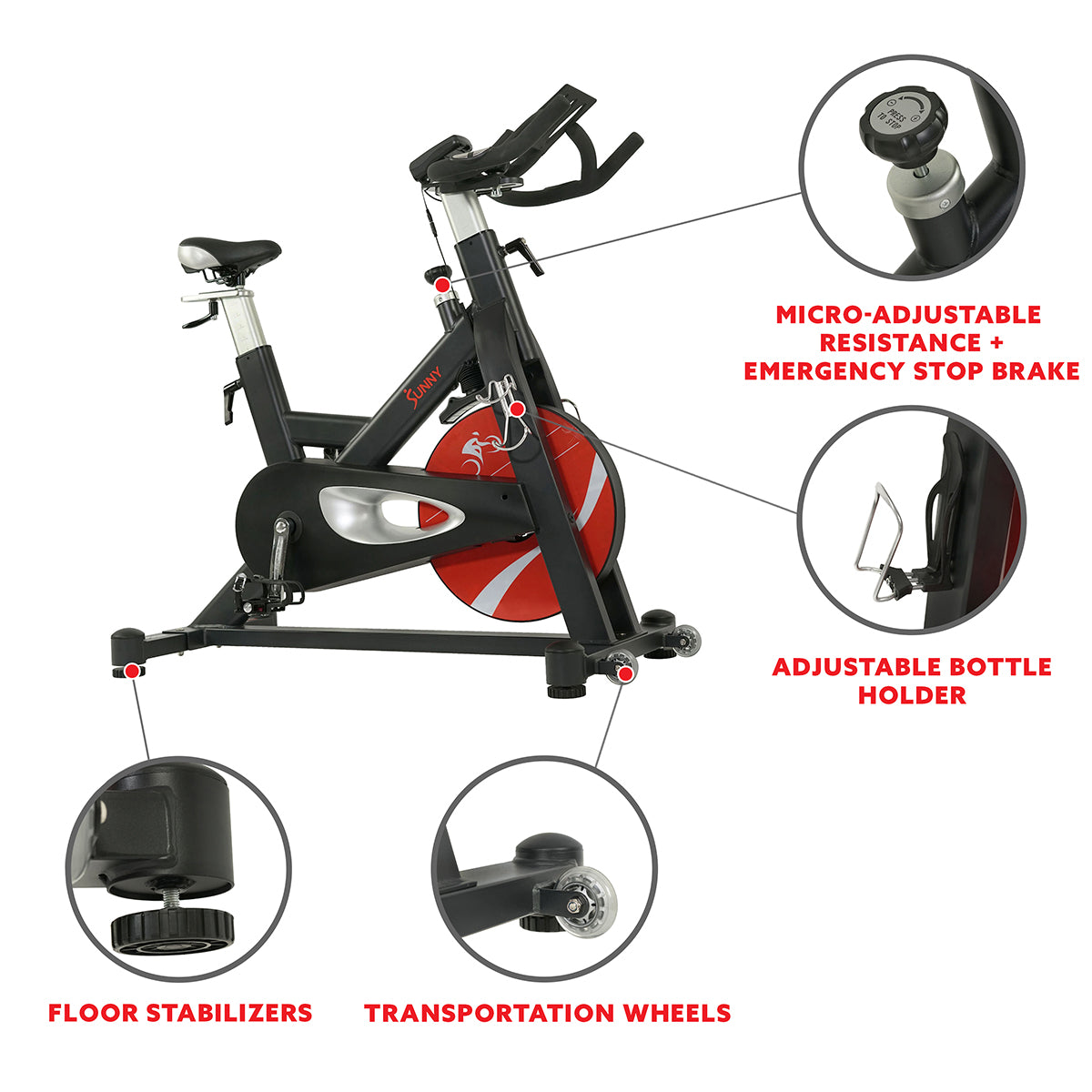 Evolution Pro II Magnetic Indoor Cycling Bike - Quiet & Smooth Home Exercise Bike for Cardio & Strength Training - Perfect for Home Gym, Apartment Workouts & Fitness Enthusiasts
