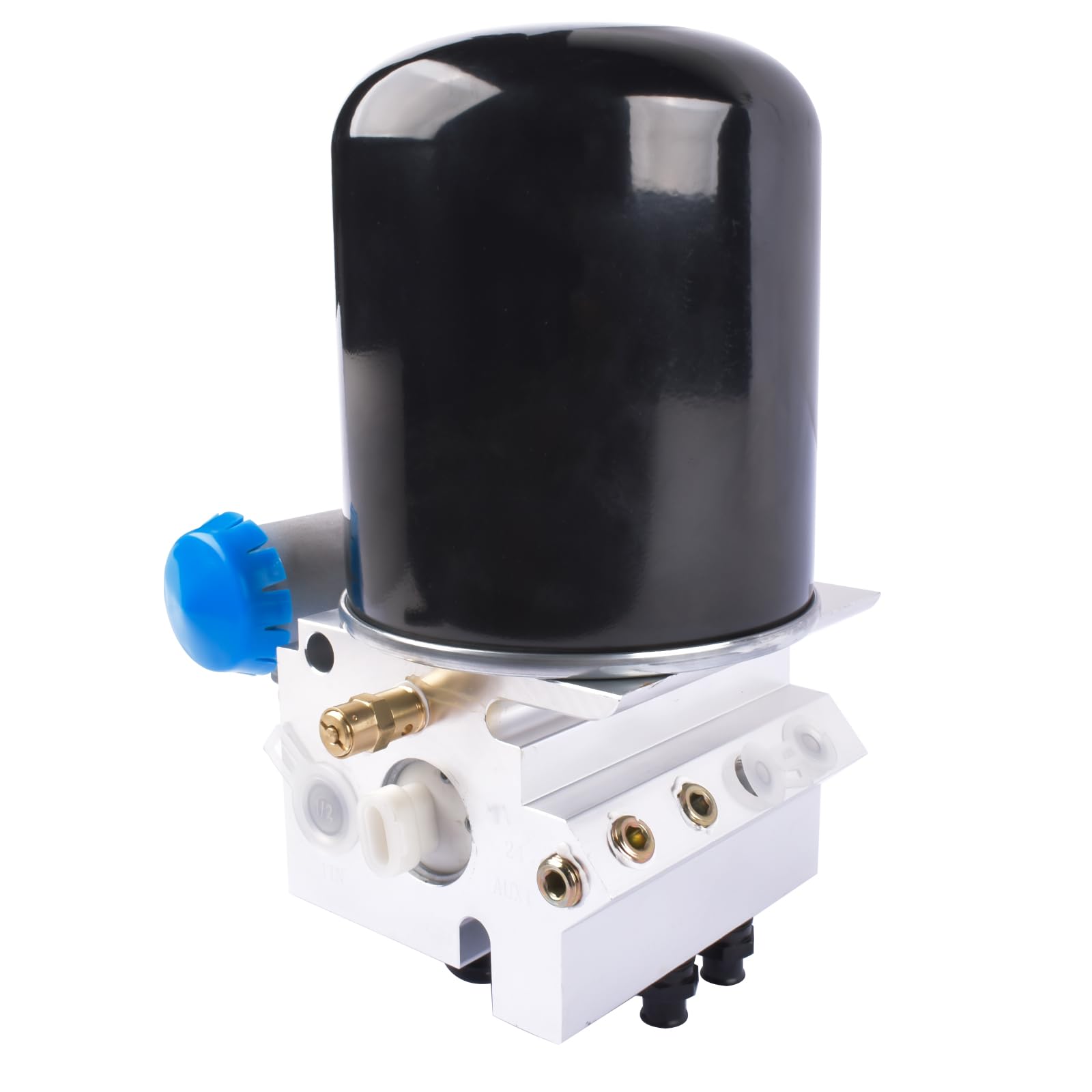 GELUOXI 12V Heavy Duty Truck Air Dryer 801266 - Replacement for Peterbilt, Kenworth, International Prostar & Freightliner Models (Fits Part #5010694, 5010695, 5015533) - Ideal for Commercial Truck Maintenance & Fleet Repair Services