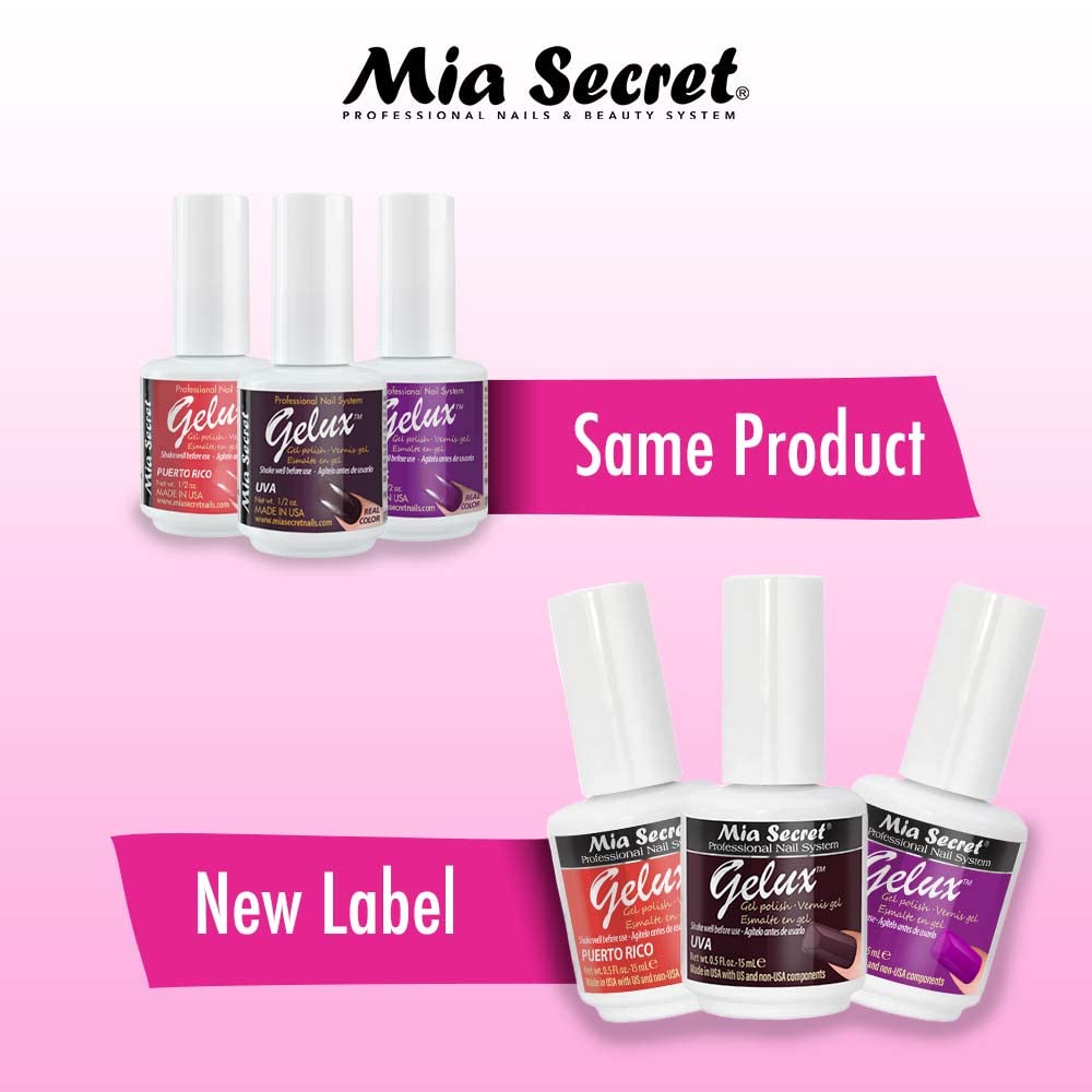 Mia Secret Gelux Soak-Off UV LED Gel Nail Polish - Baby Violet Long Lasting Gel Polish for Nails - Cured with UV/LED Lamp - Perfect for Salon, Home Manicure & Nail Art Designs